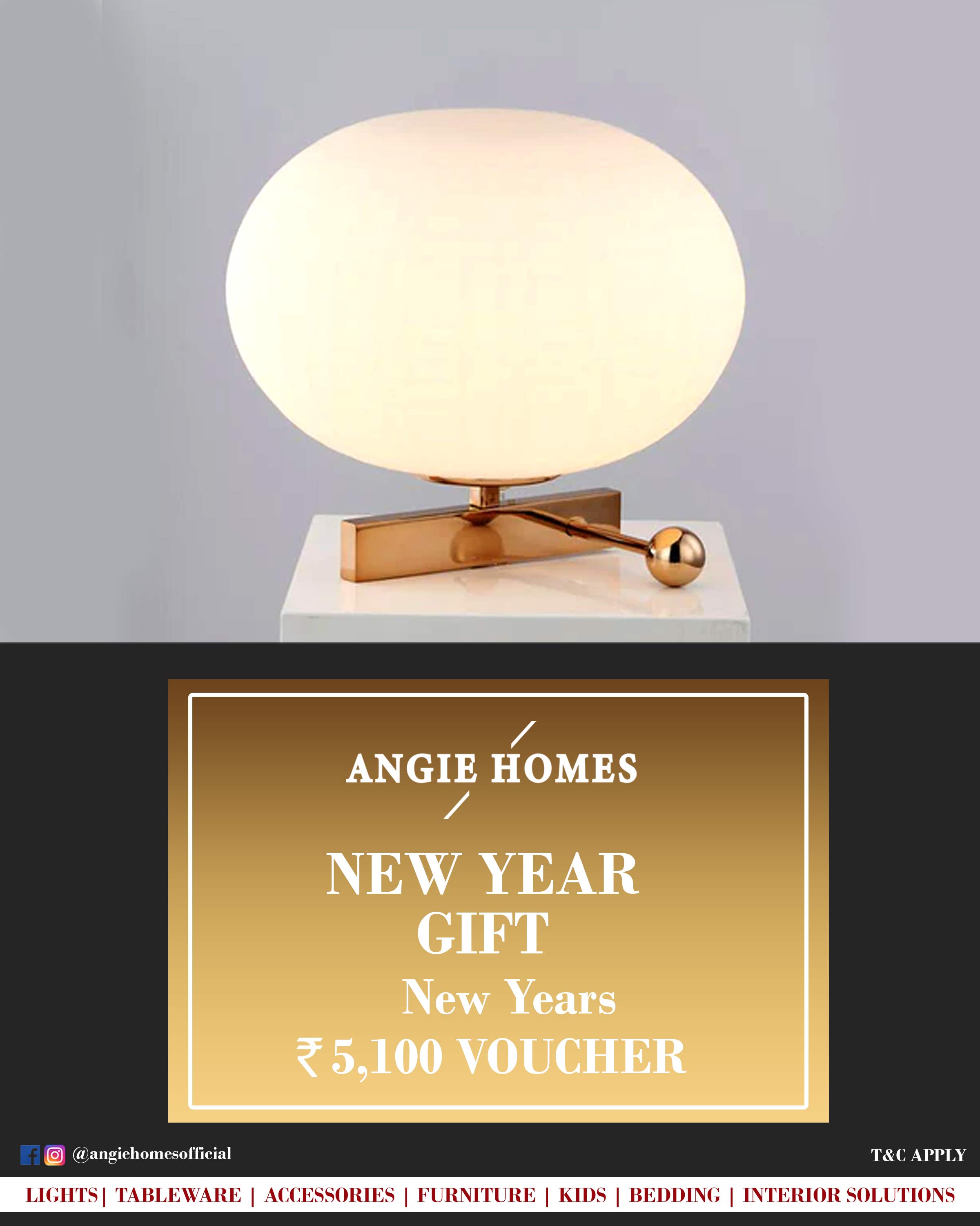 Online New Year Gift Card Voucher for Lights ANGIE HOMES