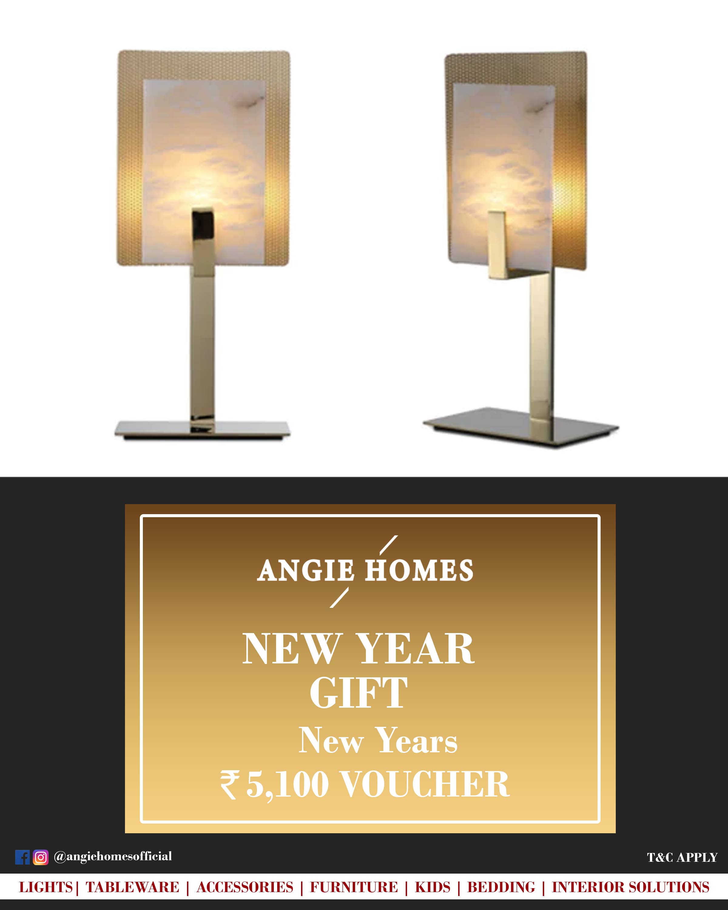 Online New Year Gift Card Voucher for Lights ANGIE HOMES