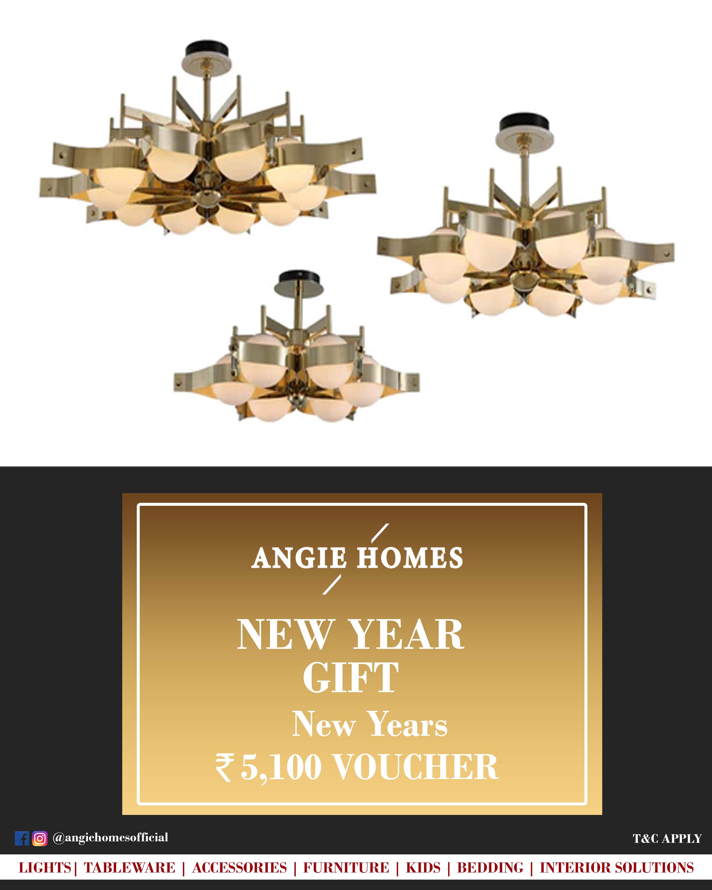 Online New Year Gift Card Voucher for Lights ANGIE HOMES