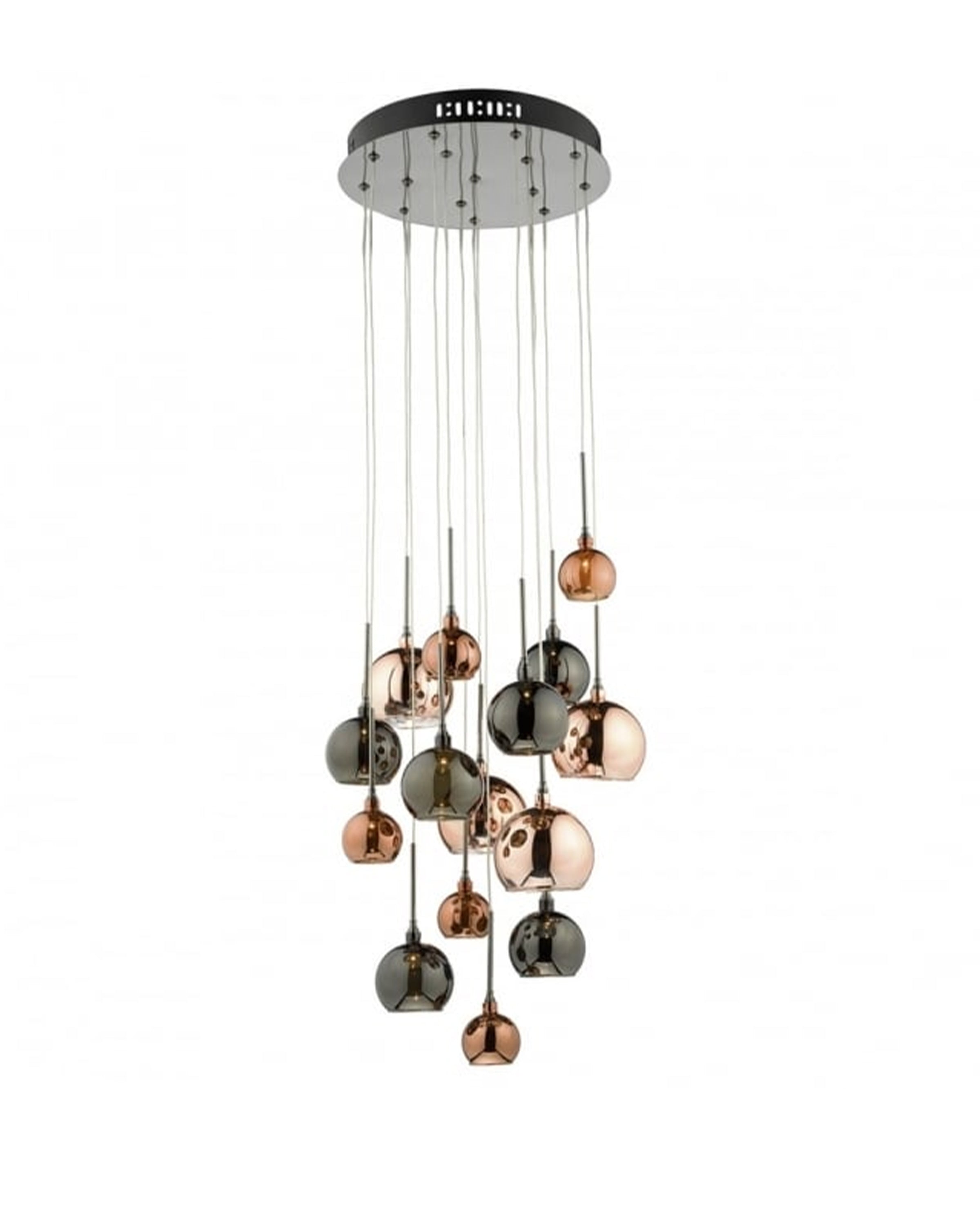 Round Multicolor Metal Hanging Lights ANGIE HOMES