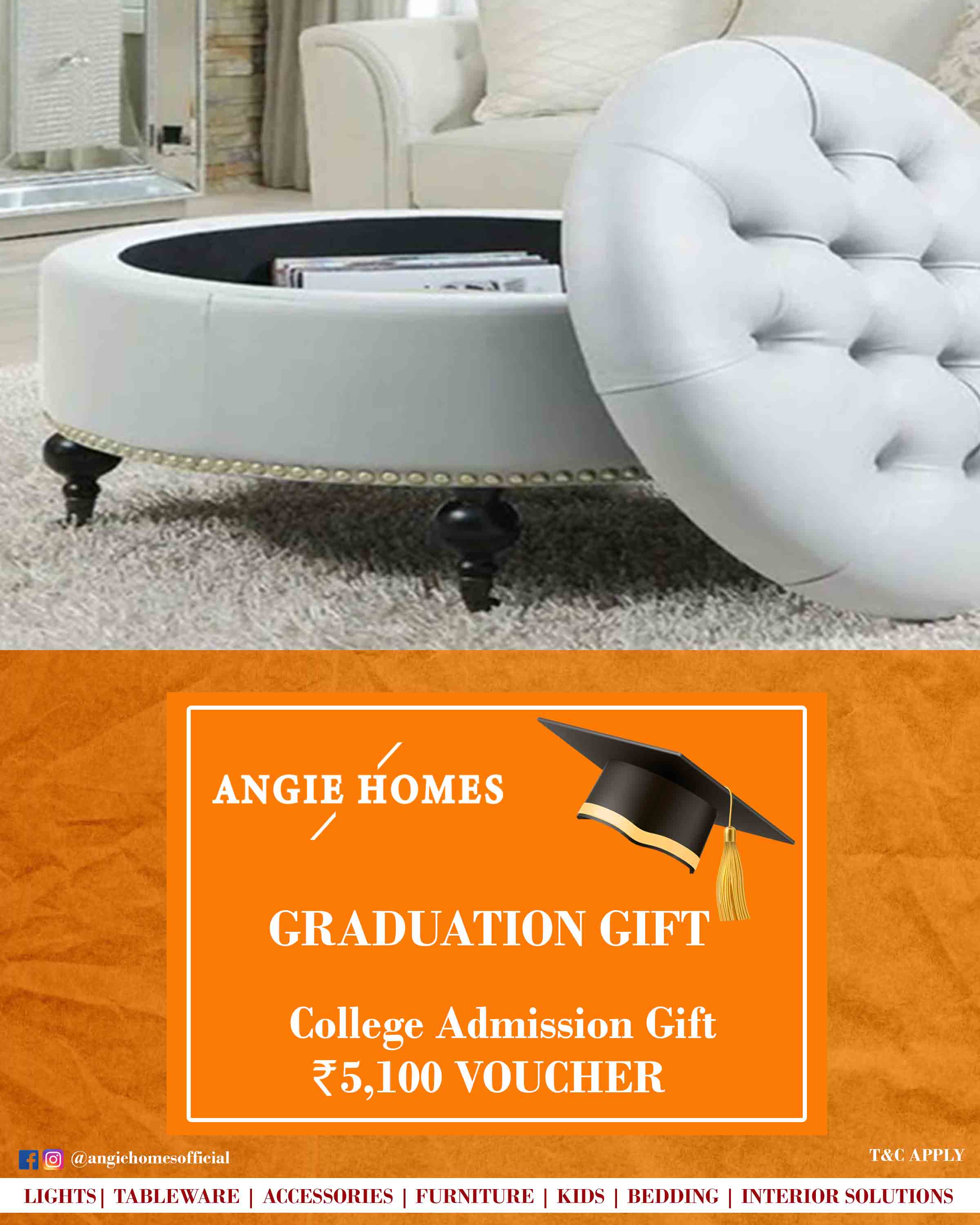 Online Gift Voucher for College Registry ANGIE HOMES