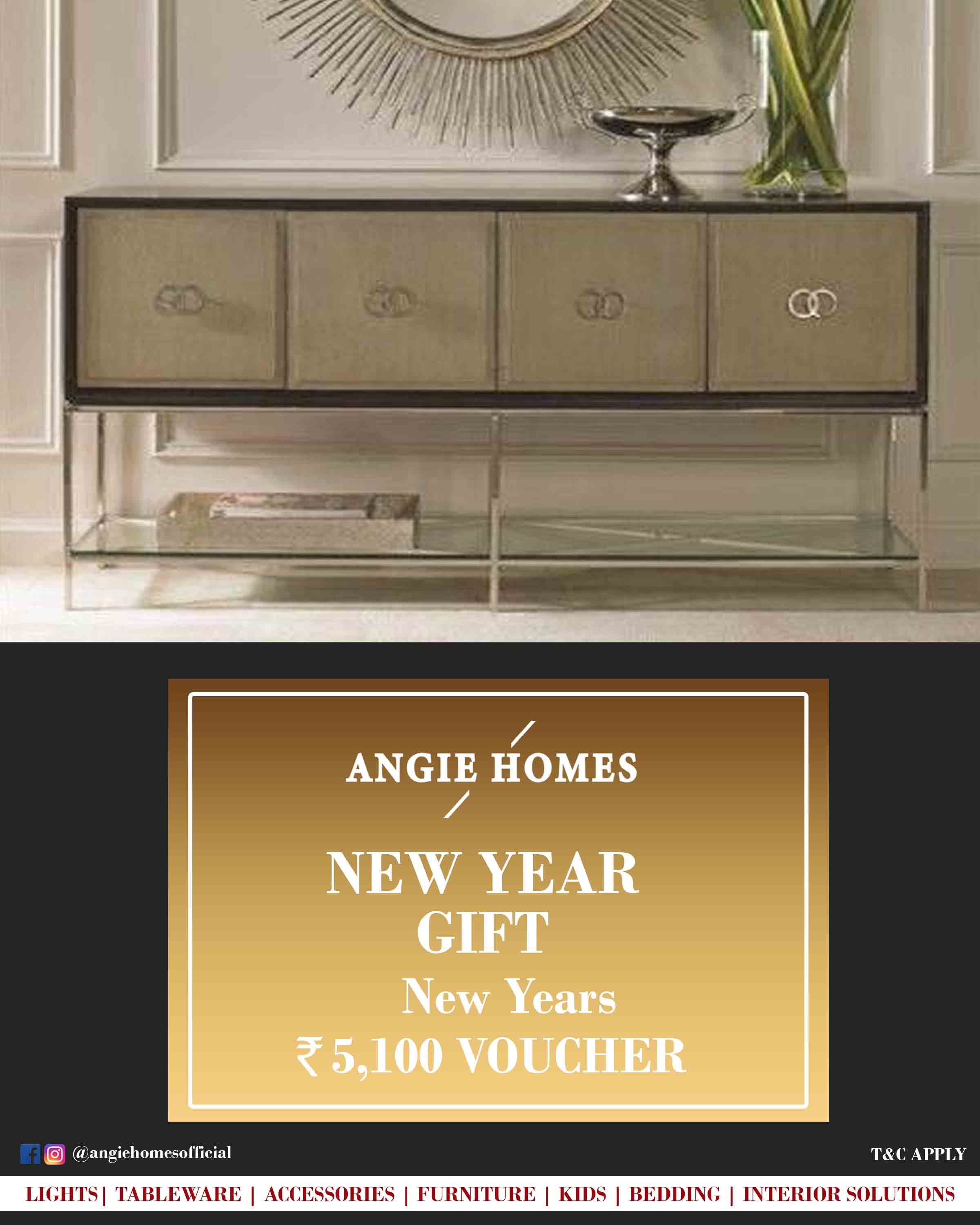 Online New Year Gift Voucher for Console - Angie Homes ANGIE HOMES