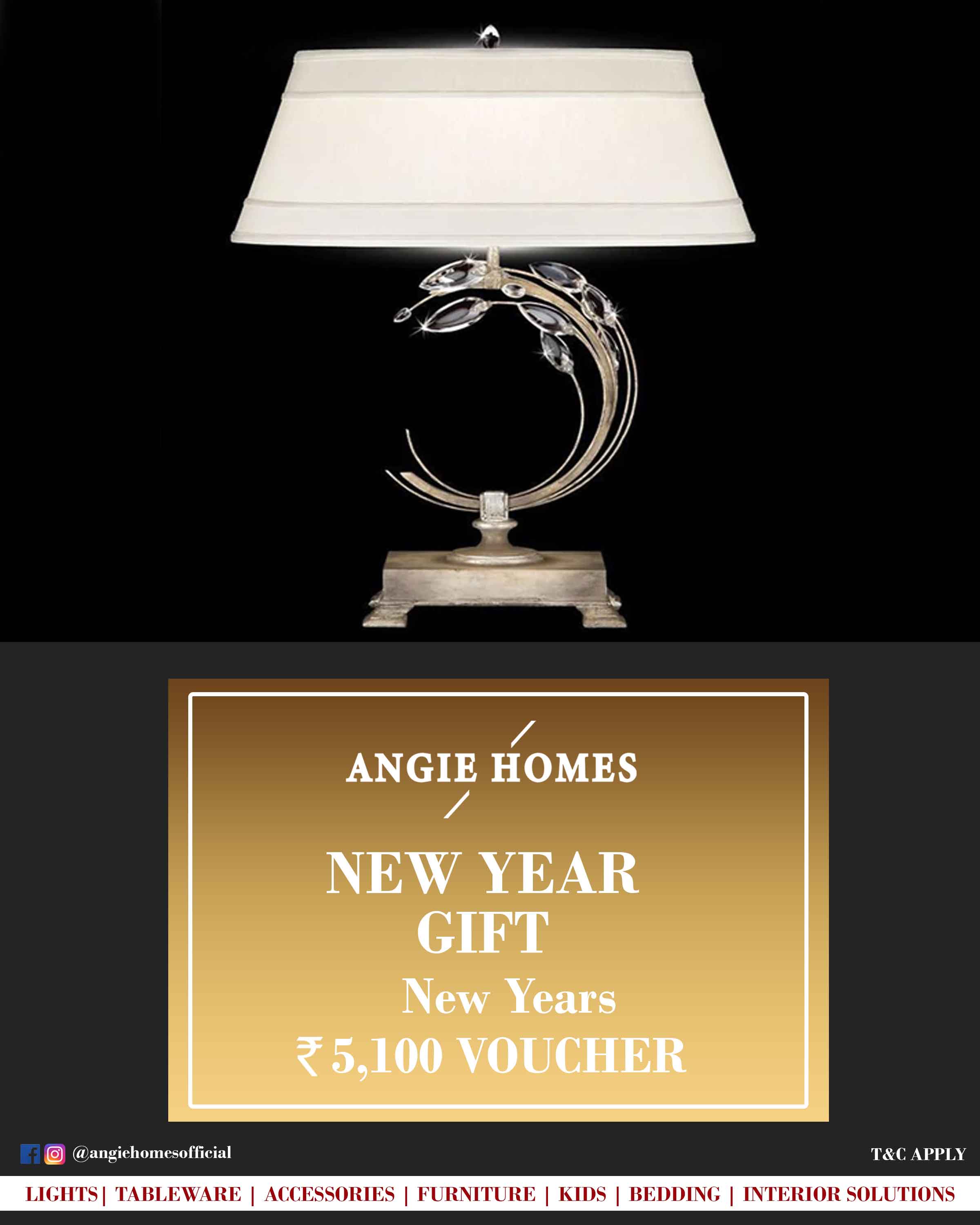 Online New Year Gift Voucher for Online Light | Table Lamp ANGIE HOMES