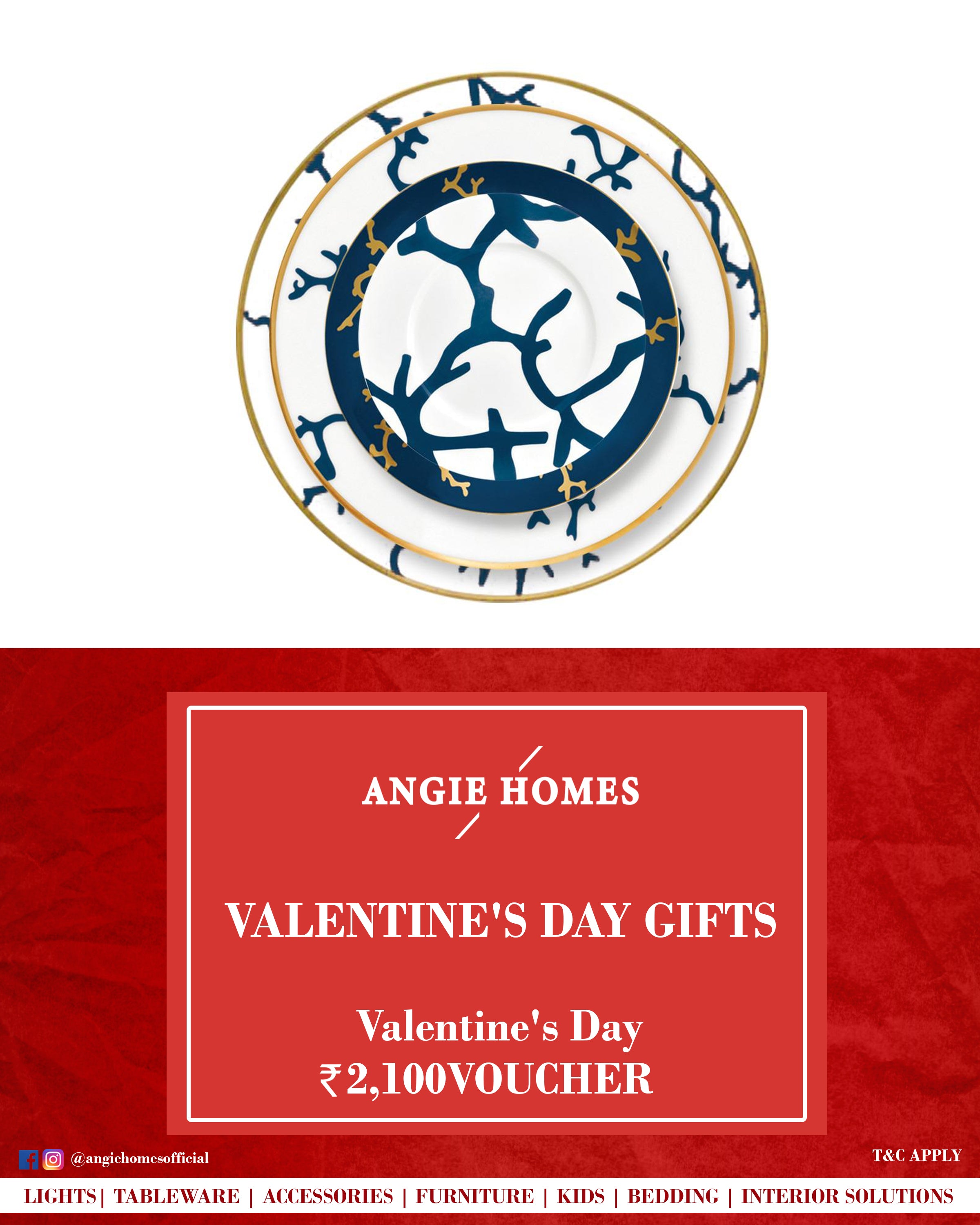 Online Happy Valentine's Day Gift Card Voucher for Blue Plate ANGIE HOMES