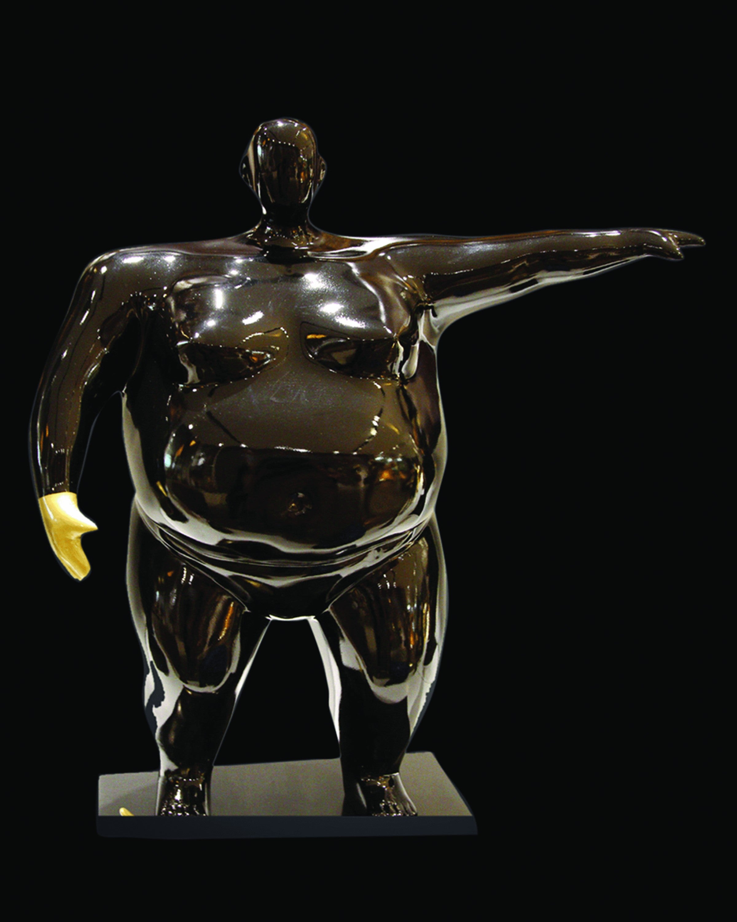 ARLO FIGHTING MAN SCULPTURE (1 piece)- ANGIEHOMES.CO ANGIE HOMES
