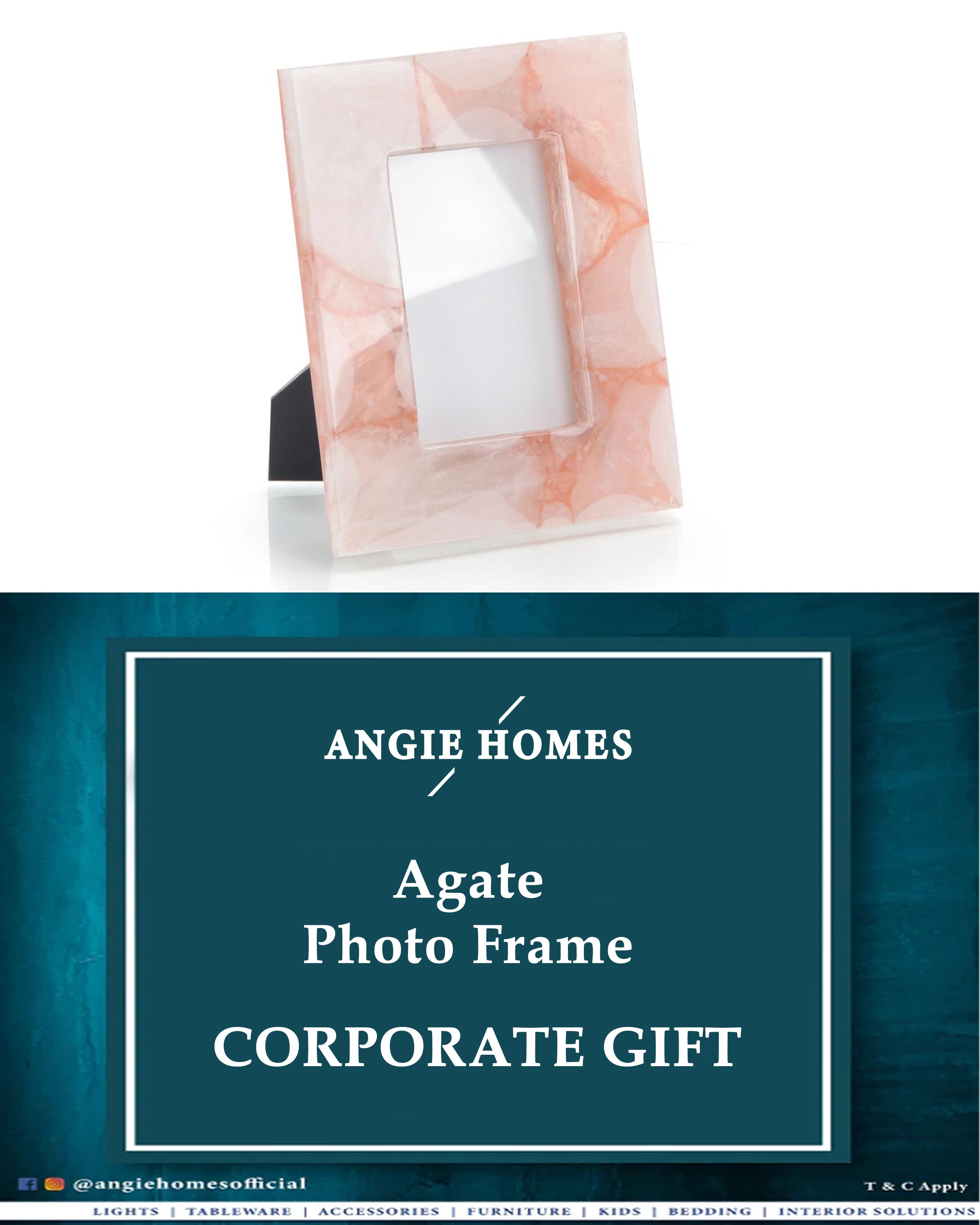 Agate Photo Frame for Weddings, House Warming & Corporate Gift ANGIE HOMES