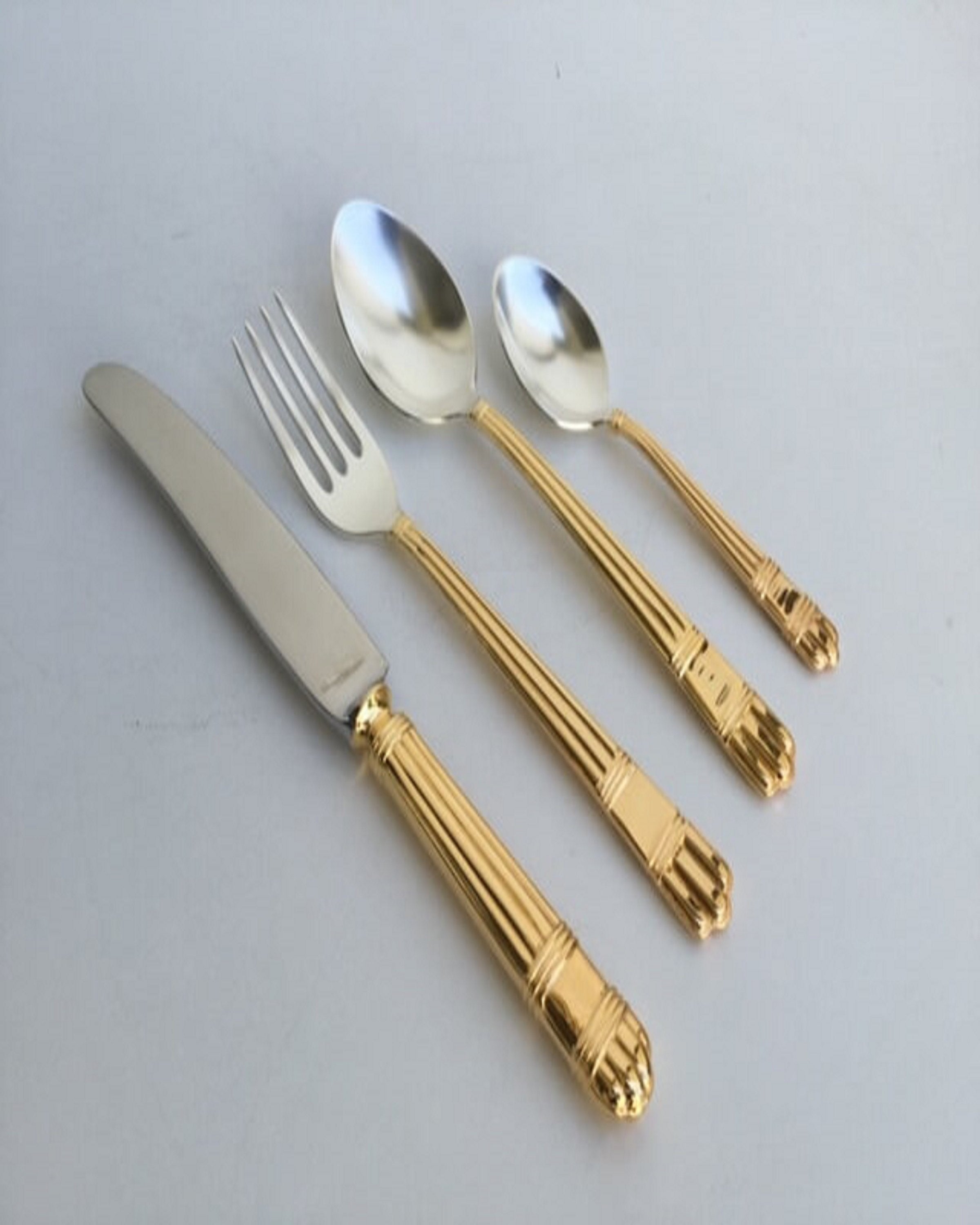 Luxury Silver Finish Cutlery Set