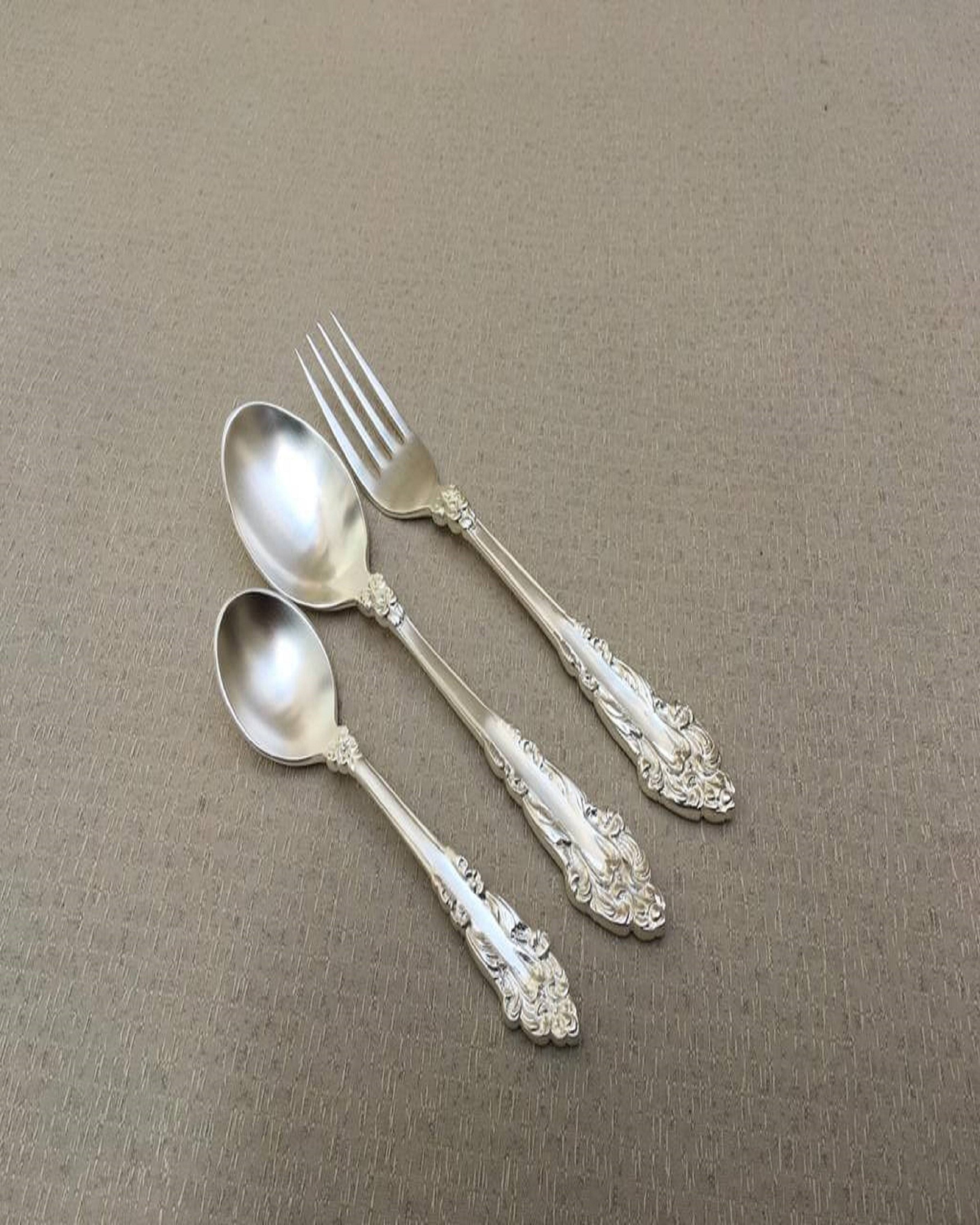 Luxury Silver Finish Cutlery