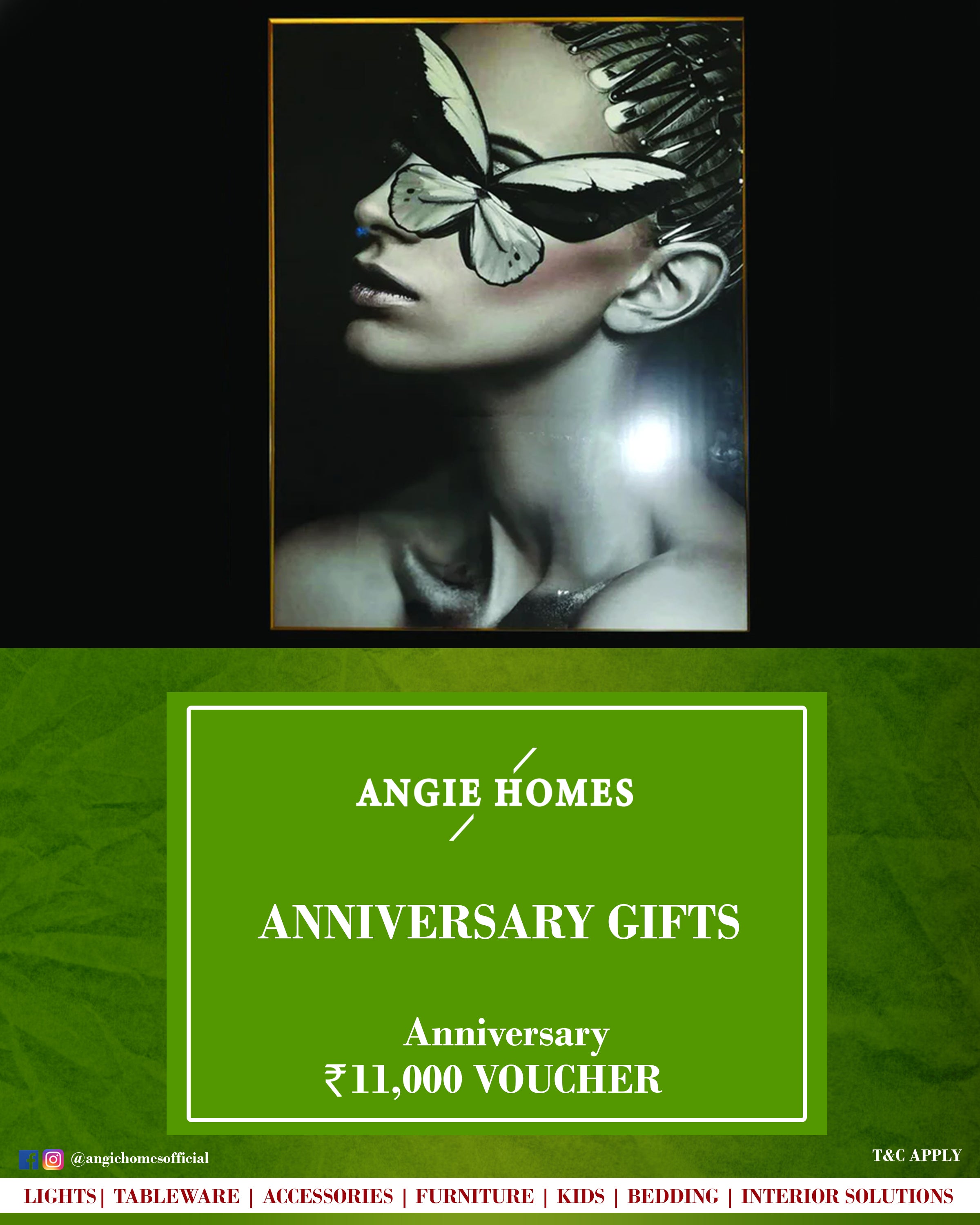 Exclusive Artwork Anniversary Gift Voucher from Angie Homes E-Gift Card