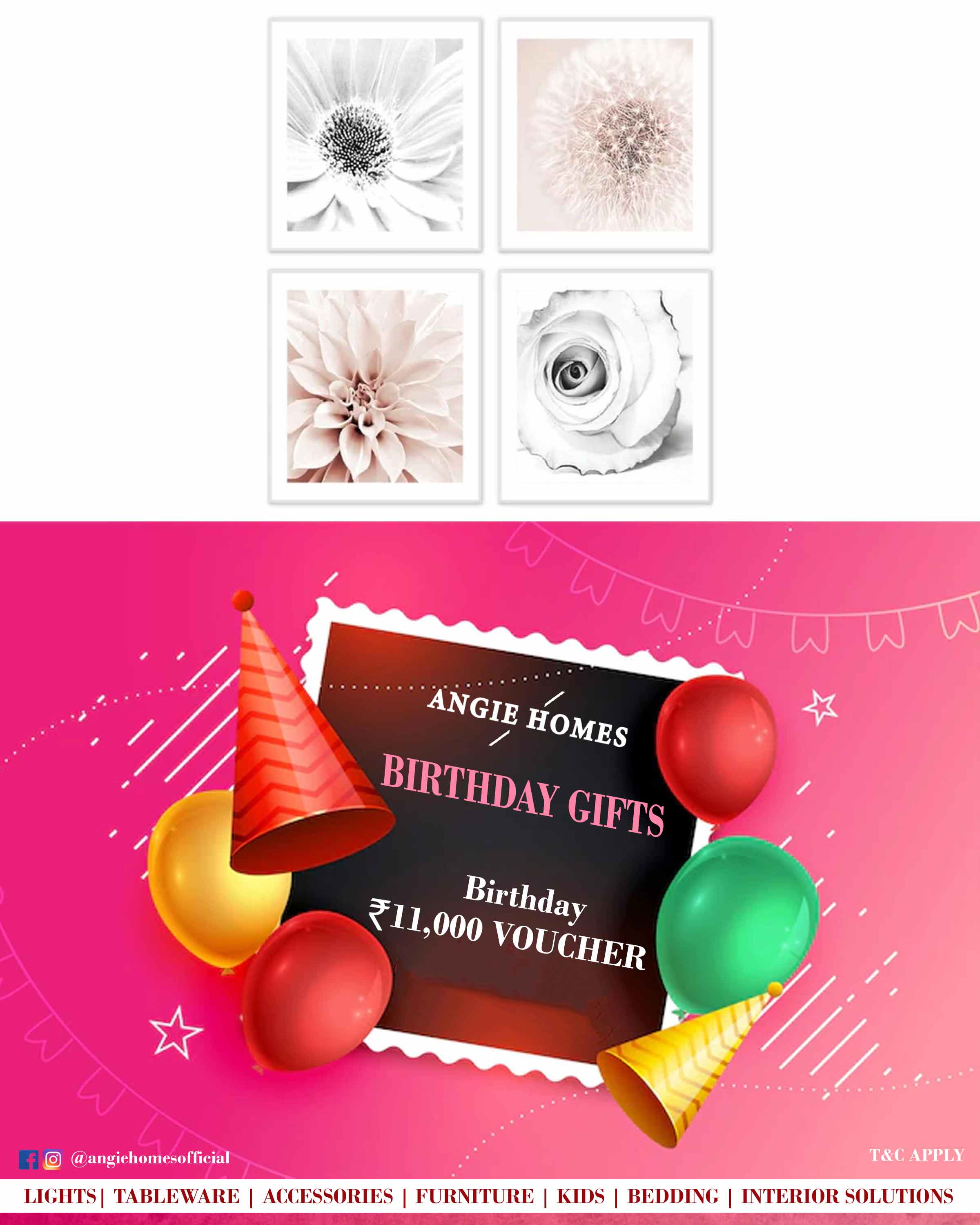 Birthday Gifts Card Voucher for Multi Design Art Work ANGIE HOMES