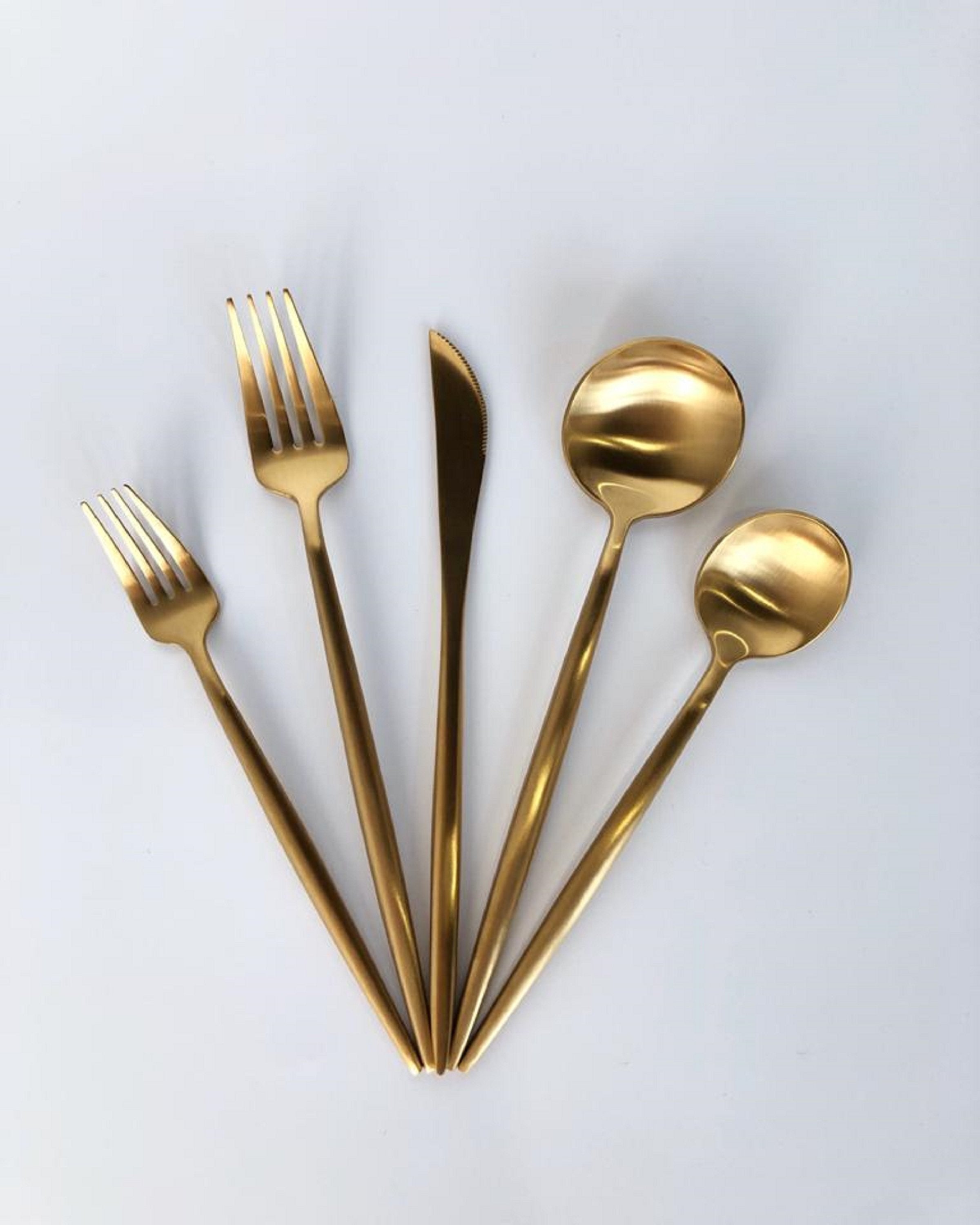 Luxury Golden Brass Cutlery