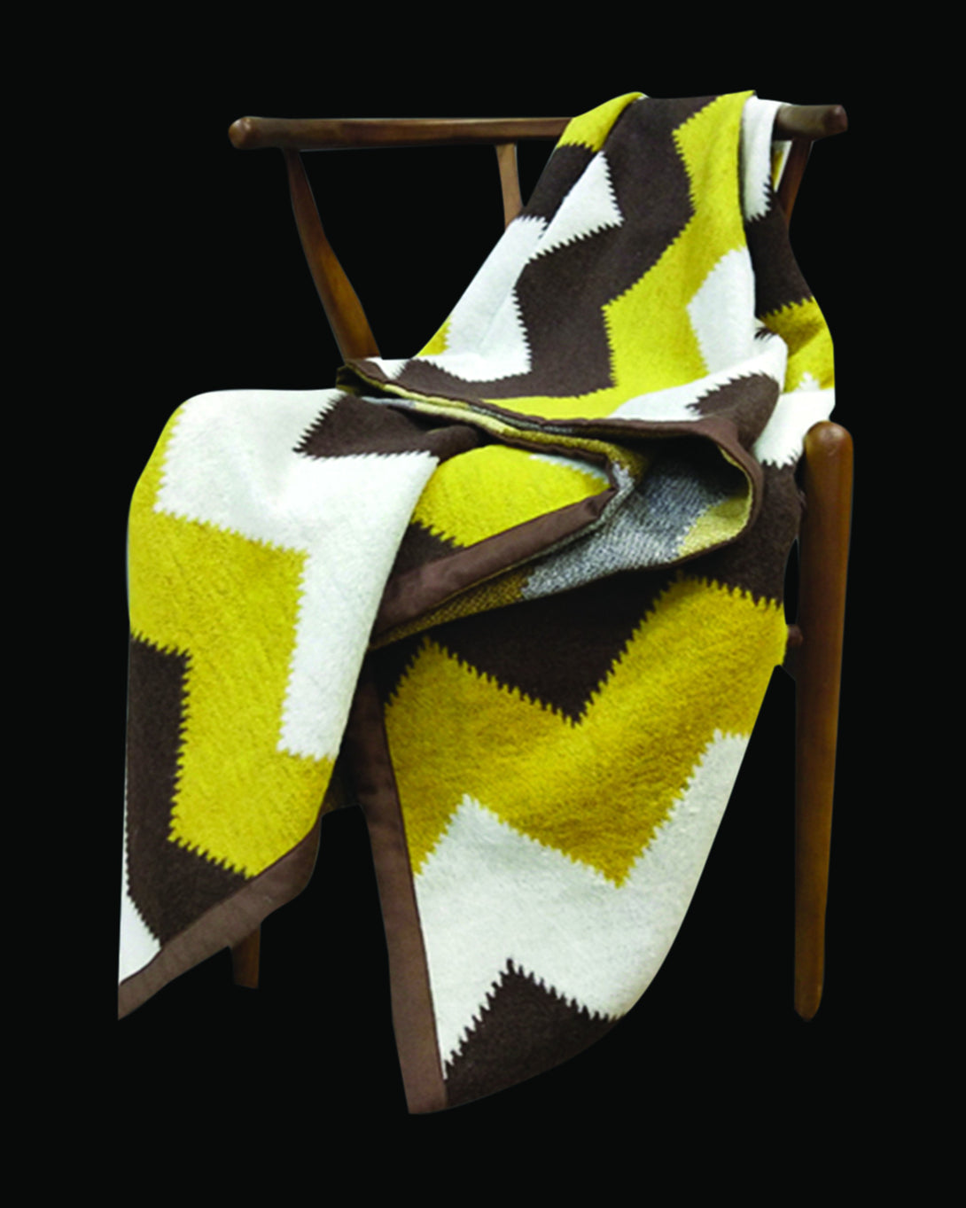 Bee Turmeric & White Throw & Blanket