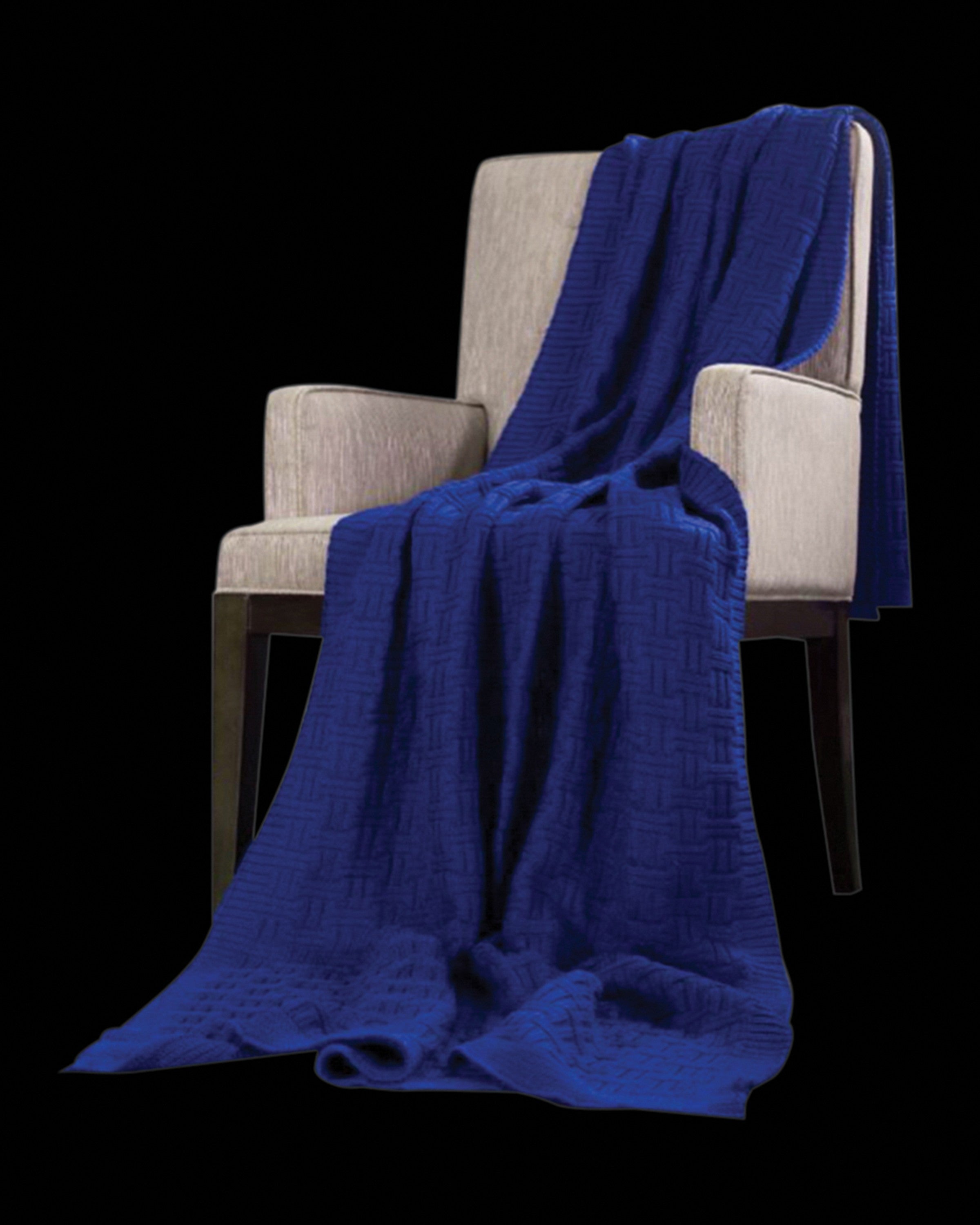 Blue Throw & Blanket