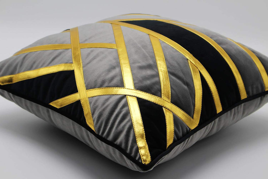 Boss Best Grey & Gold Cushion