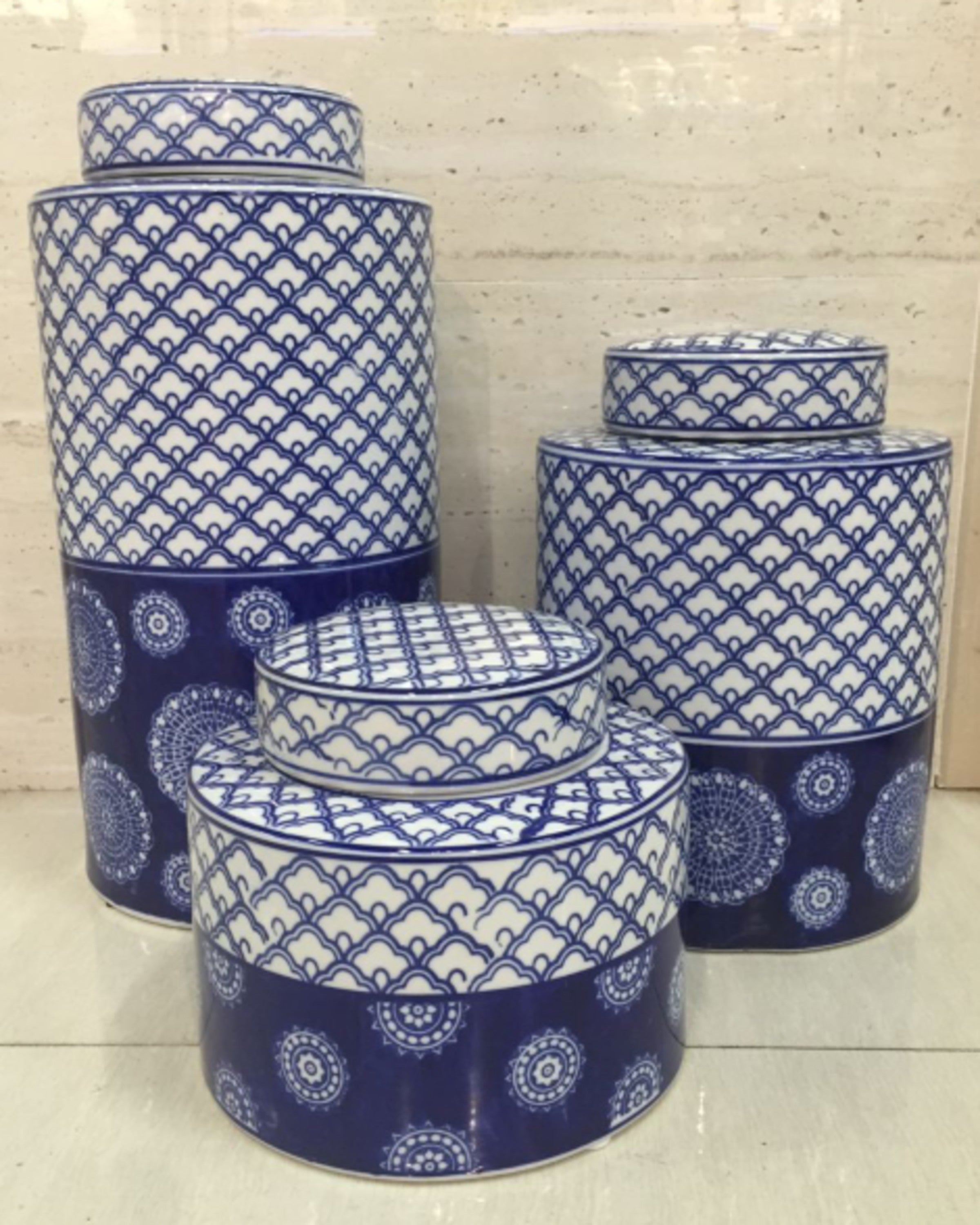 Luxury Blue And White Vases