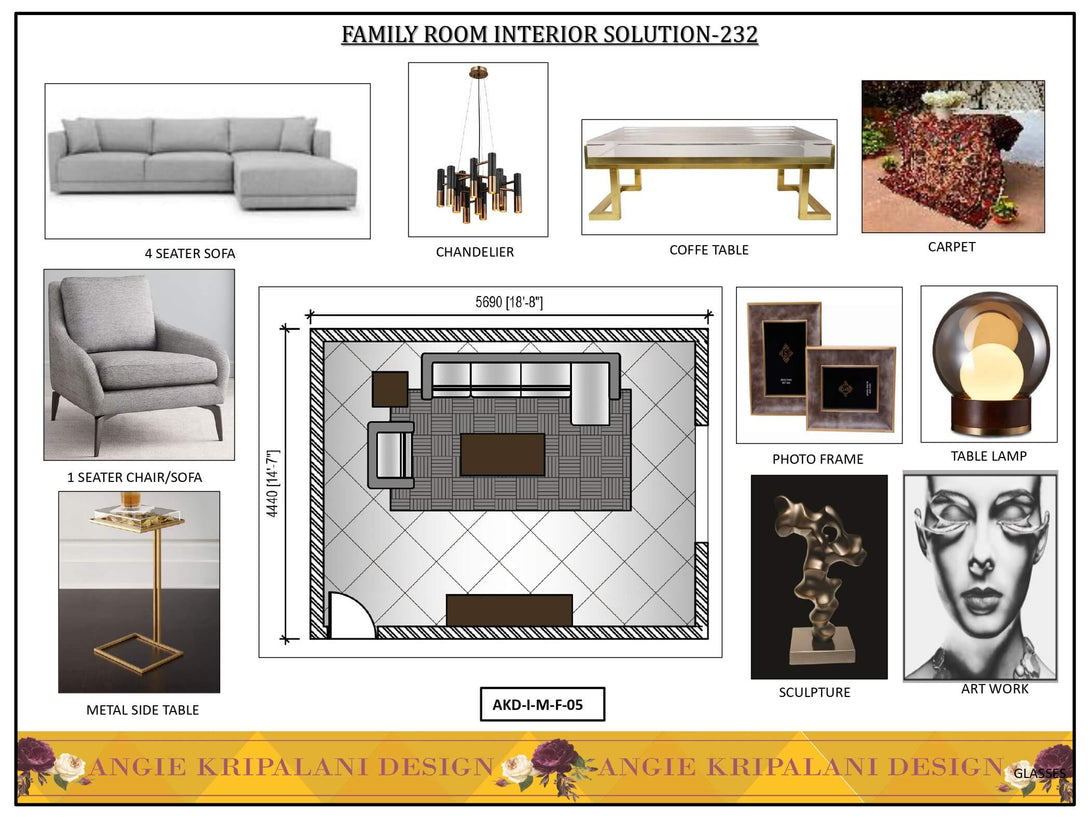 Luxury Family Room Interior Design