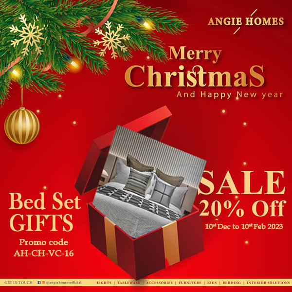 Bed Sets For Christmas Gift | X-mas Gift Voucher For Beautiful Bedding Sets | Online Gifting ANGIE HOMES