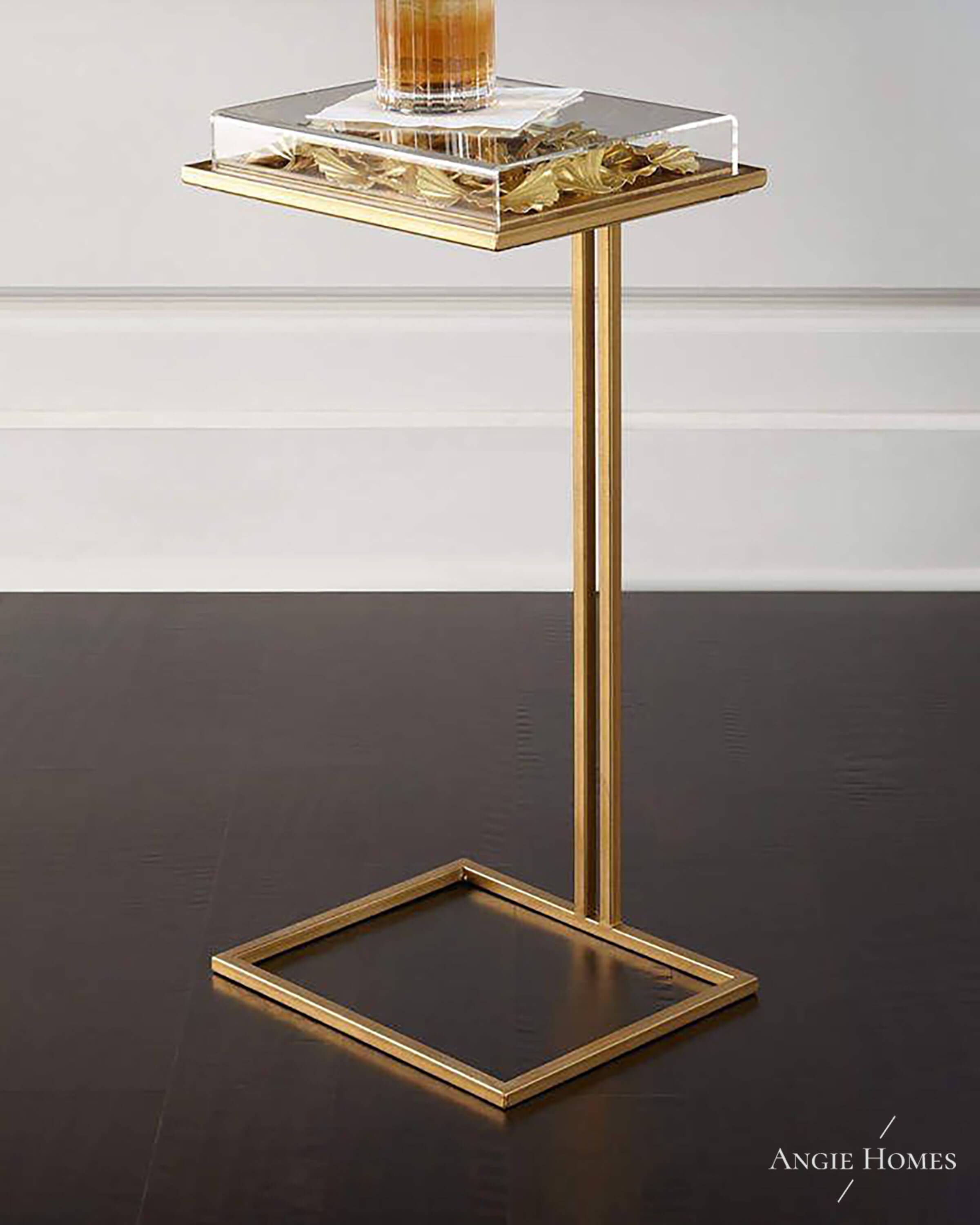 Luxury gold metal table
