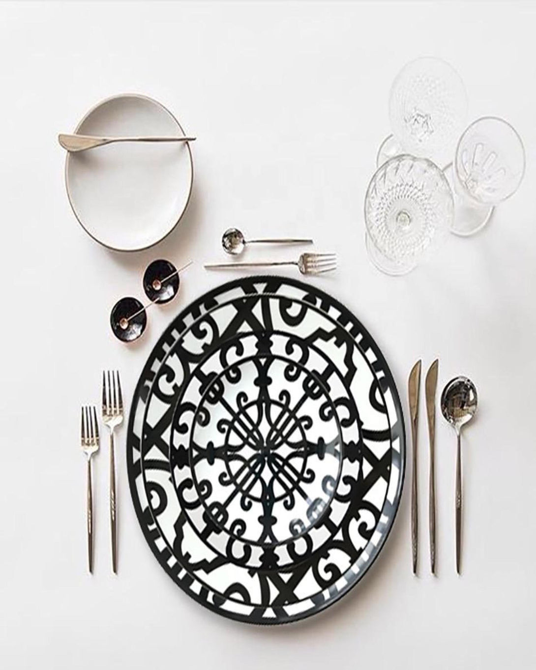 Black White Bone China Plate Sets Online