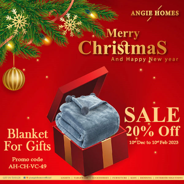 Blanket For Christmas Gift | X-mas Gift Voucher For Premium Blankets | Bulk Online Gifting ANGIE HOME