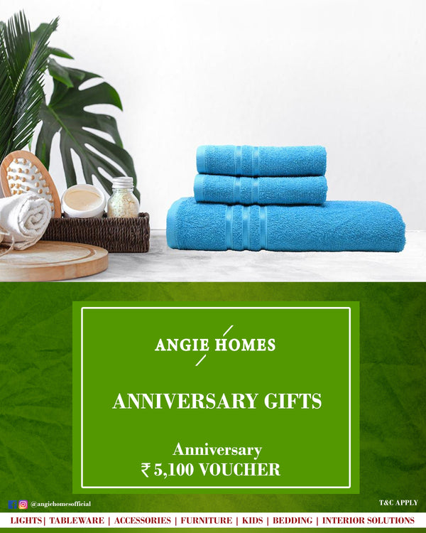 Anniversary Gift Vouchers Online for Towel - Angie Homes E-Gift Card