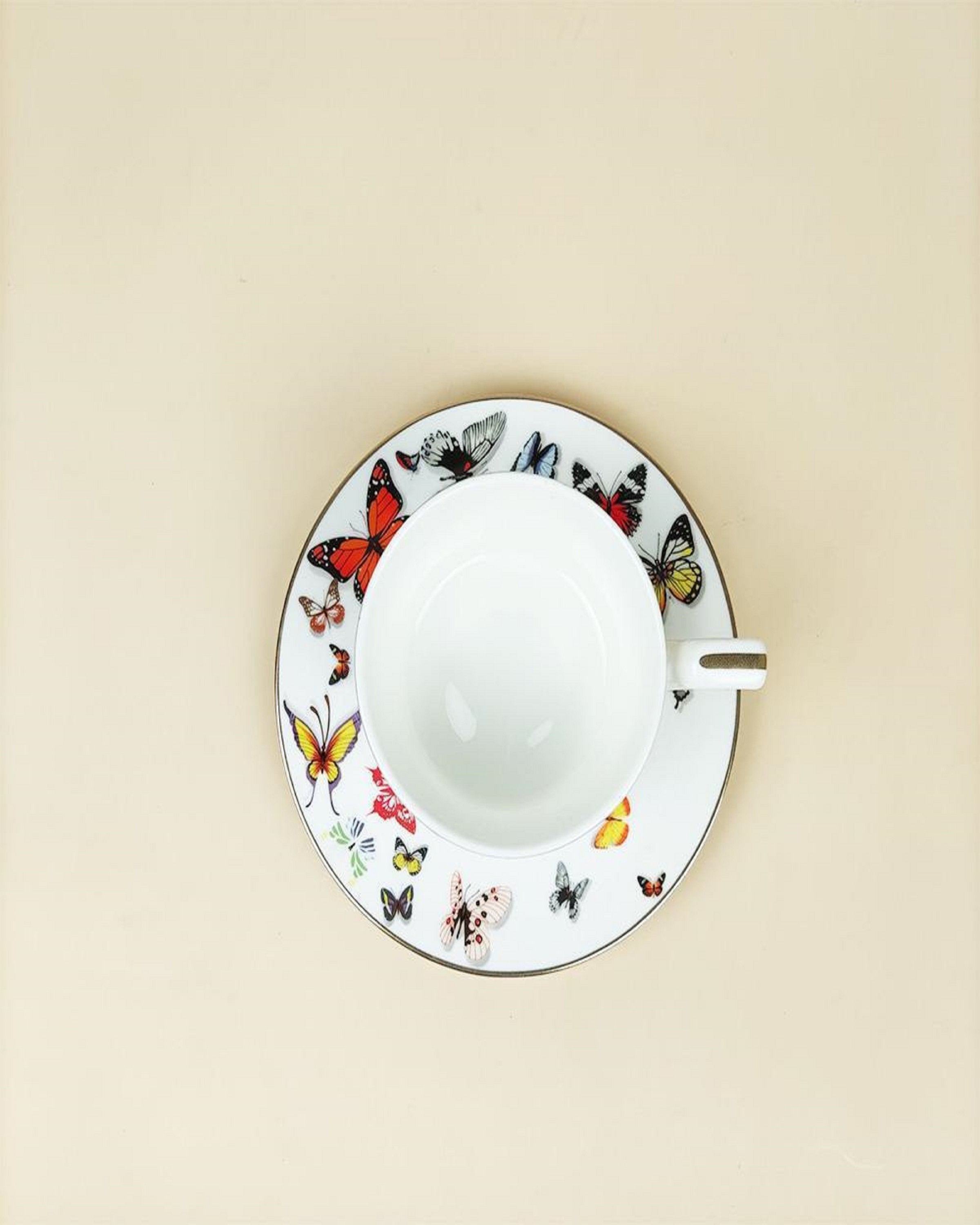 Luxury Designer Butterfly Tea Cup Sets