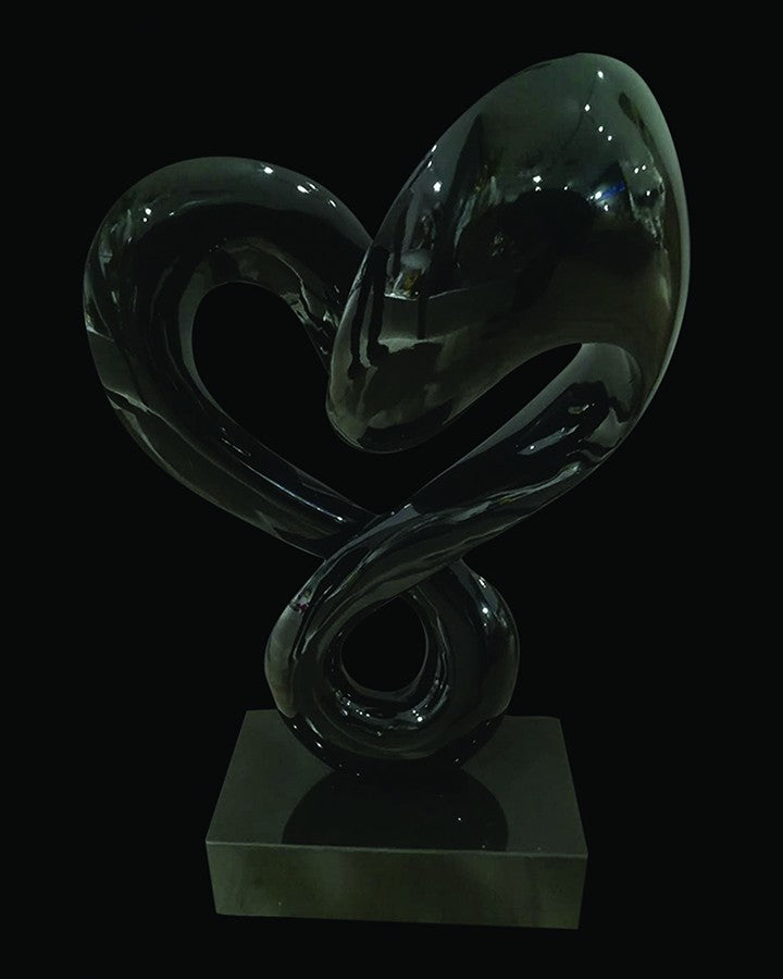 Abstract Sculpture With Marble Base