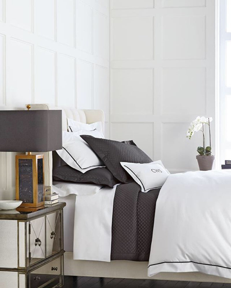 Buy Luxury white and brown bed set with pillow Online