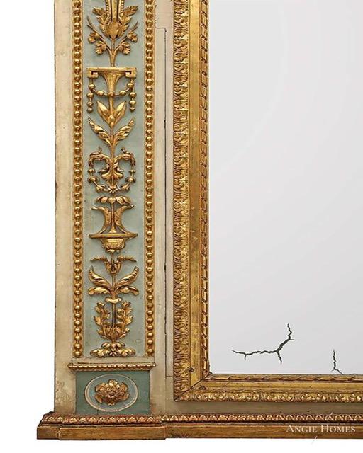 Luxury classic gold leaf mirror
