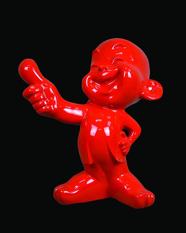 Red Man Abstract Home Sculptures