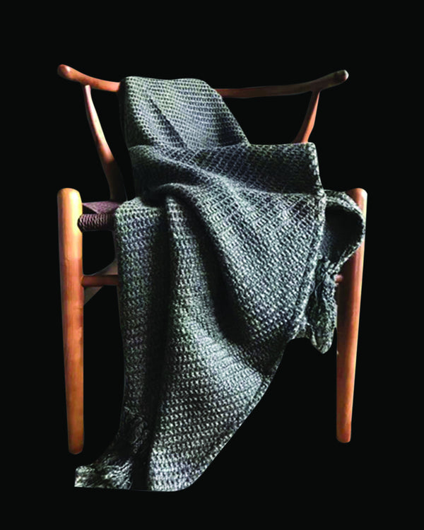 Conran Luxury Dark Grey Throw & Blanket