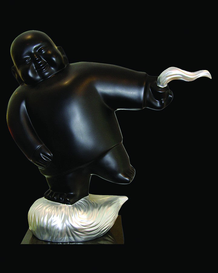 Black Abstract Sculpture