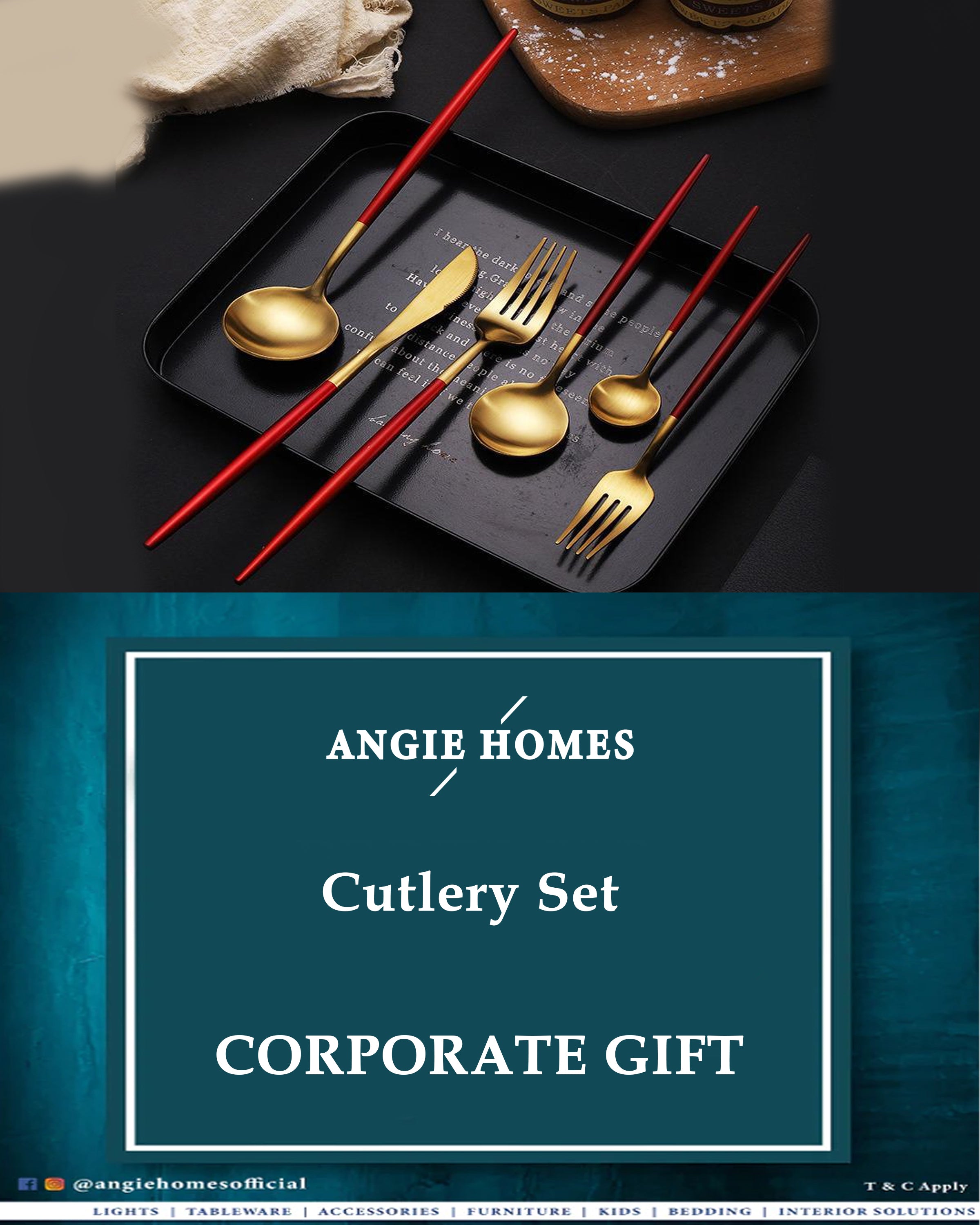 Designer Cutlery for Weddings, House Warming & Corporate Gifts ANGIE HOMES