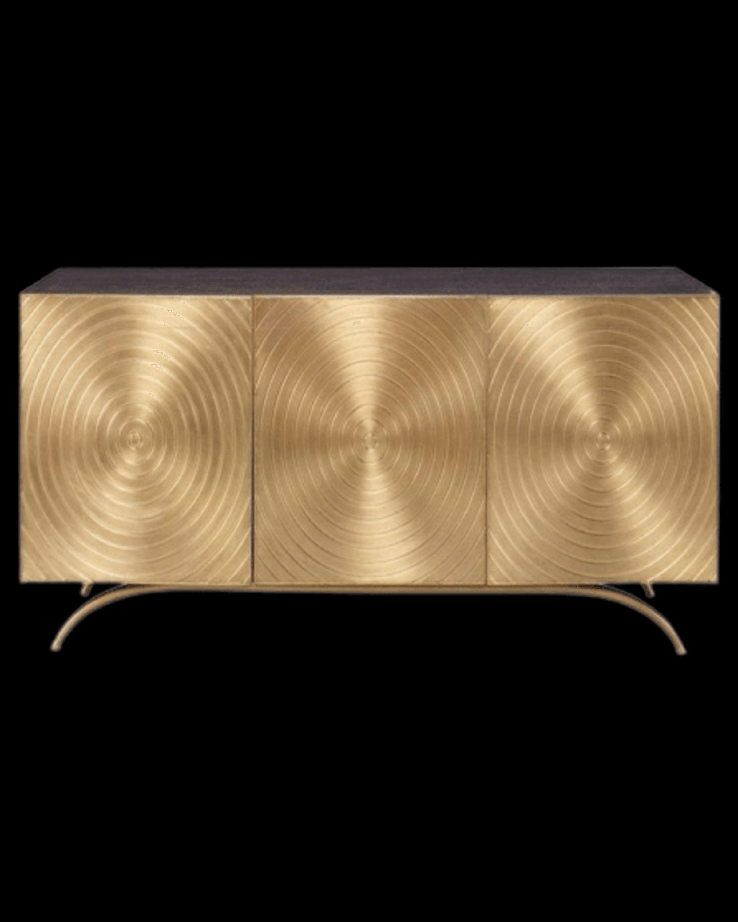 Luxury Gold Leaf Console Table