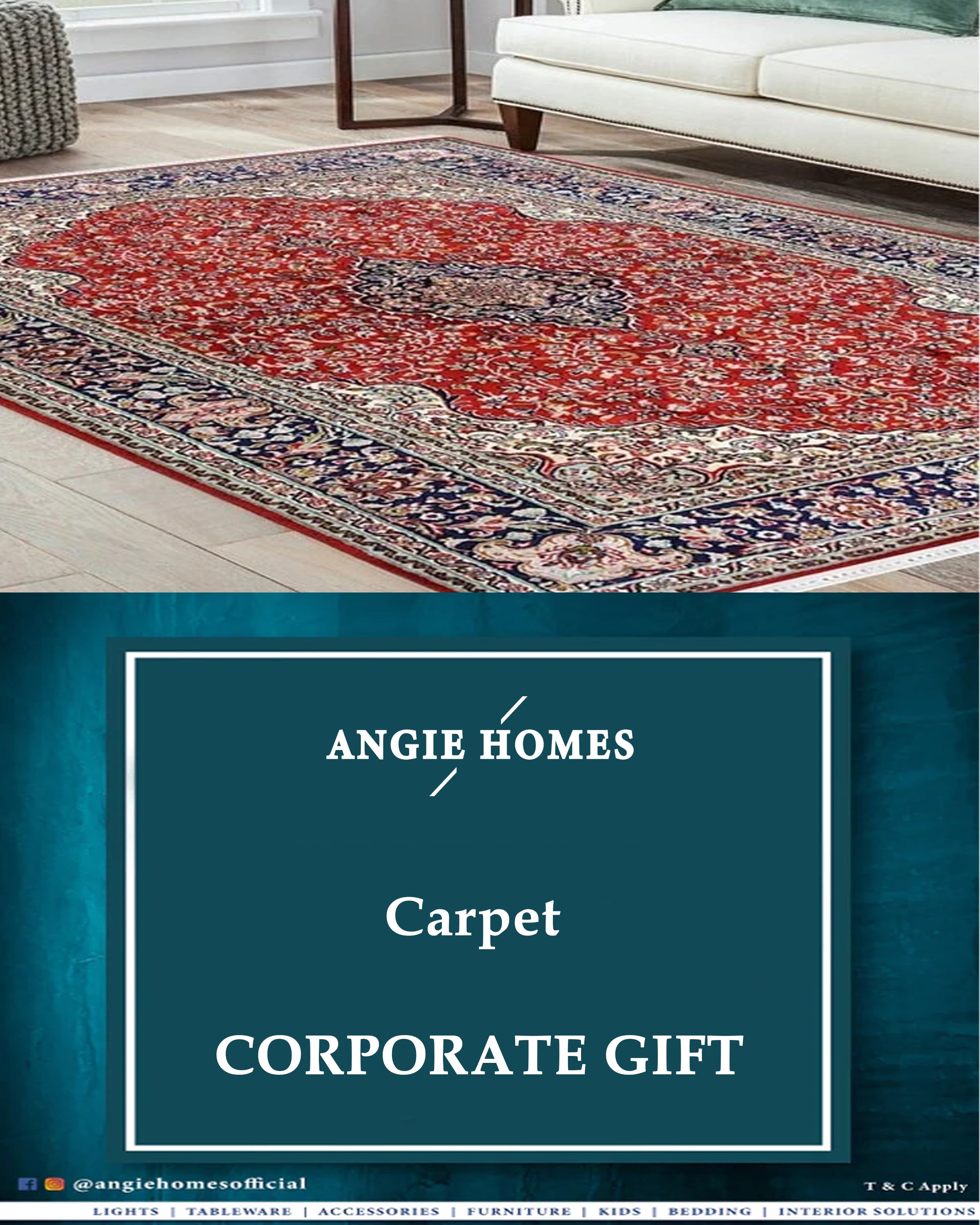 Kashmiri Carpet for Weddings, House Warming & Corporate Gifts ANGIE HOMES