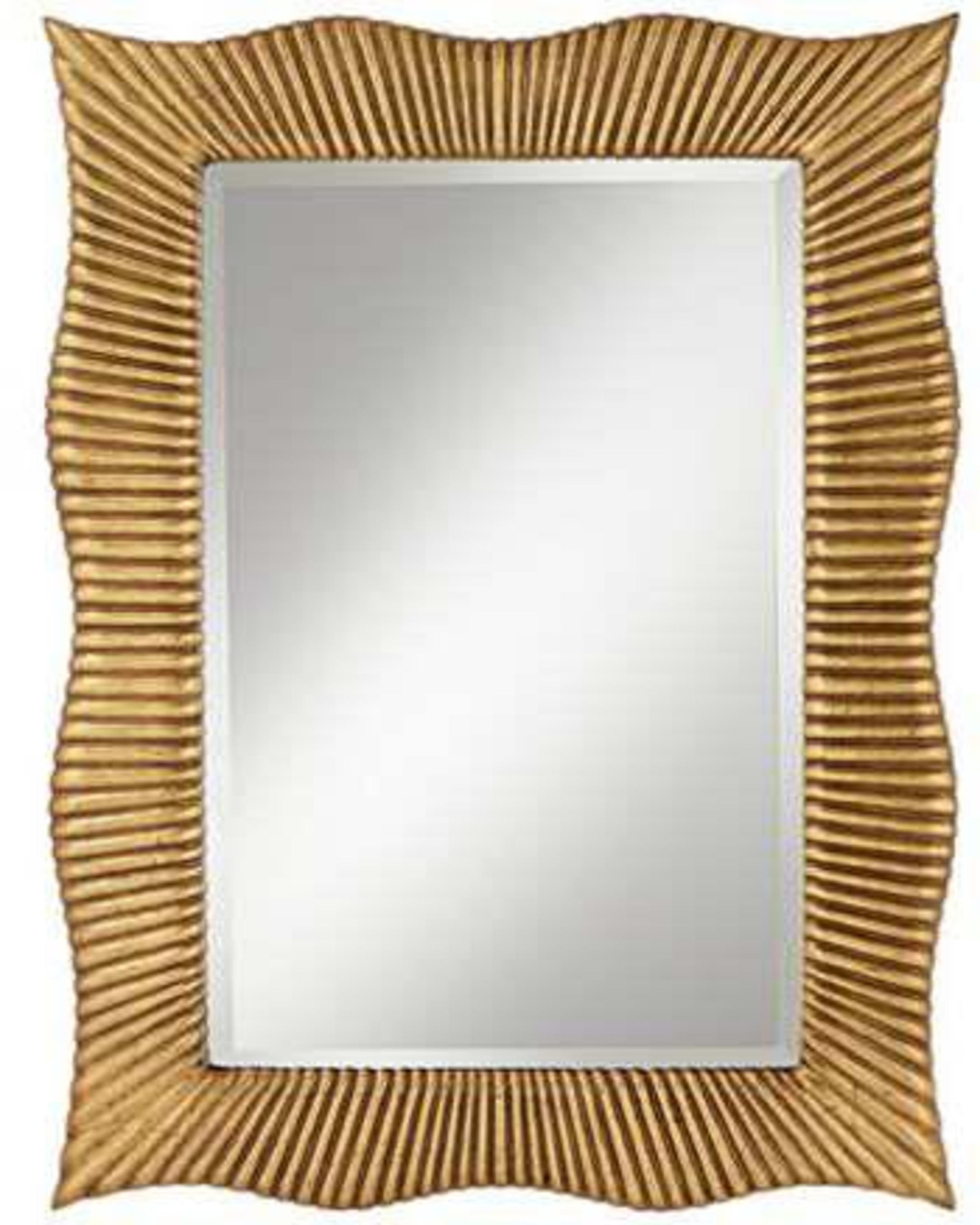 Luxury gold leaf mirror