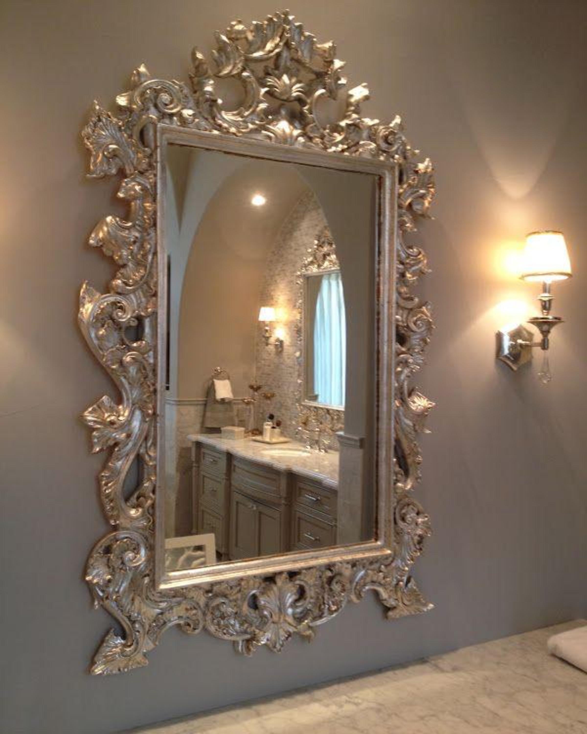 Luxury Classic Gold Leaf Mirror