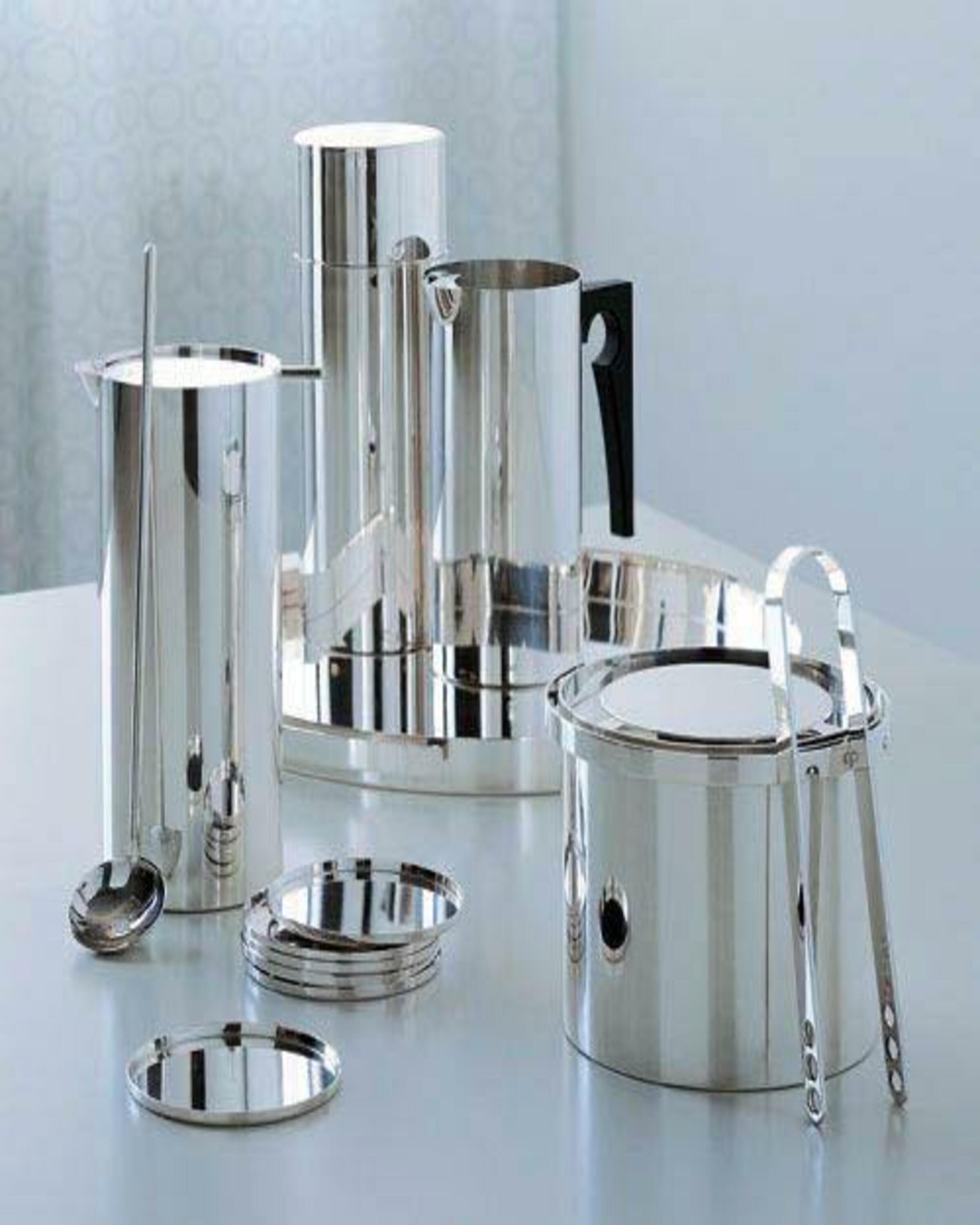 Luxury silver pleated tea set