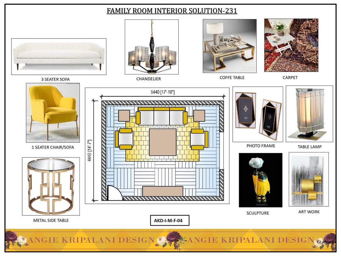 Luxury Family Room Interior Design