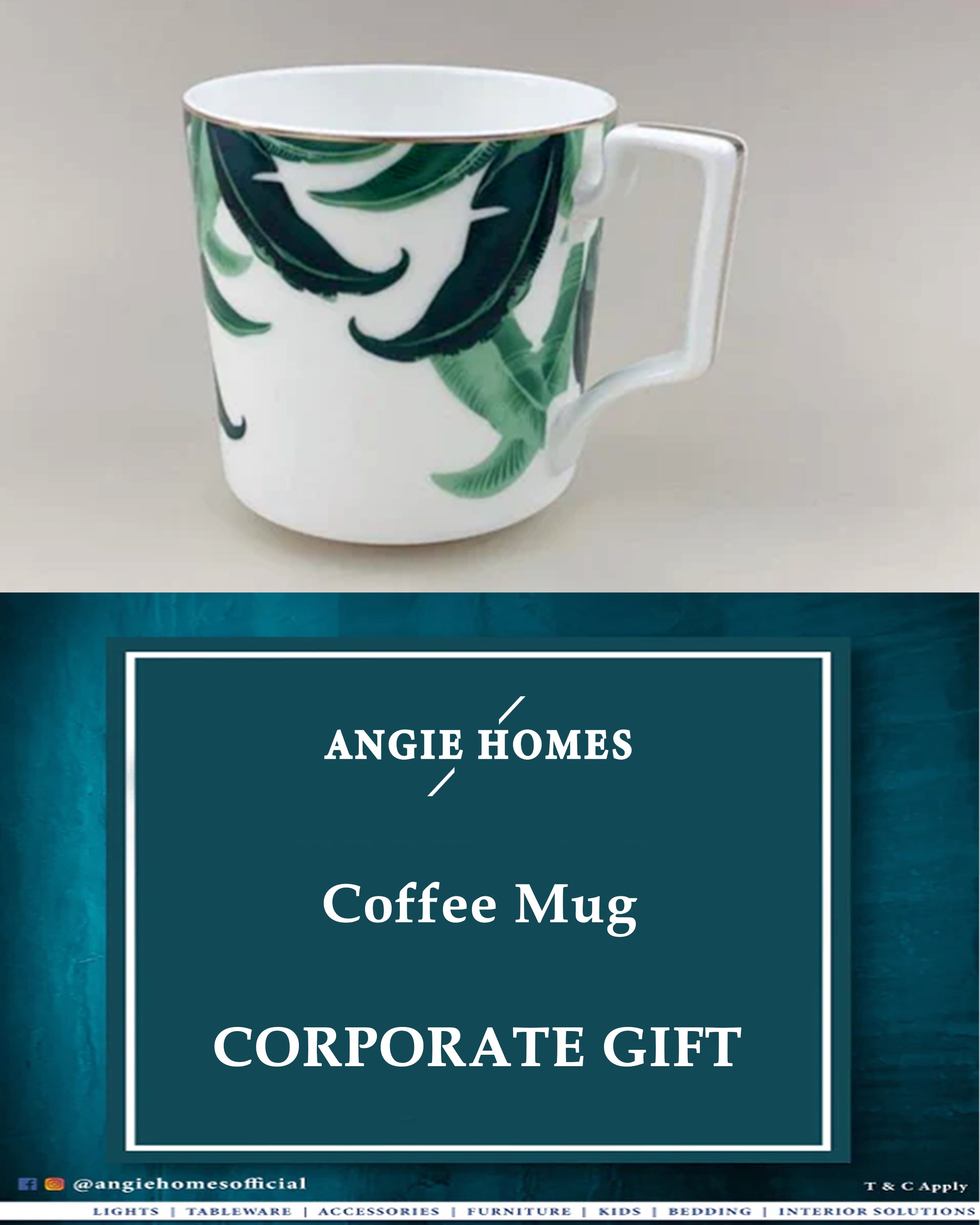 Bone China Coffee Mugs for Weddings, House Warming & Corporate Gifts ANGIE HOMES