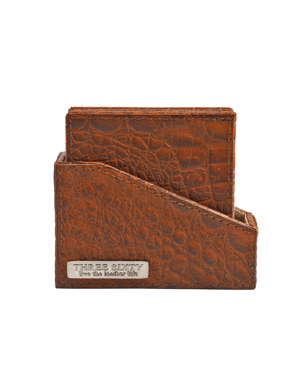 Brown Leather Coasters