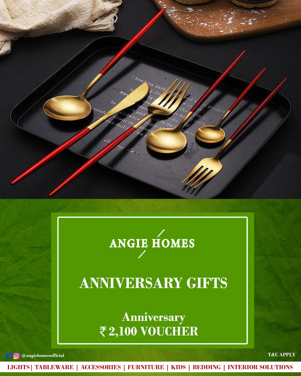 Home Decor Cutlery Available for Anniversary Gift Card - Angie Homes E-Gift Card