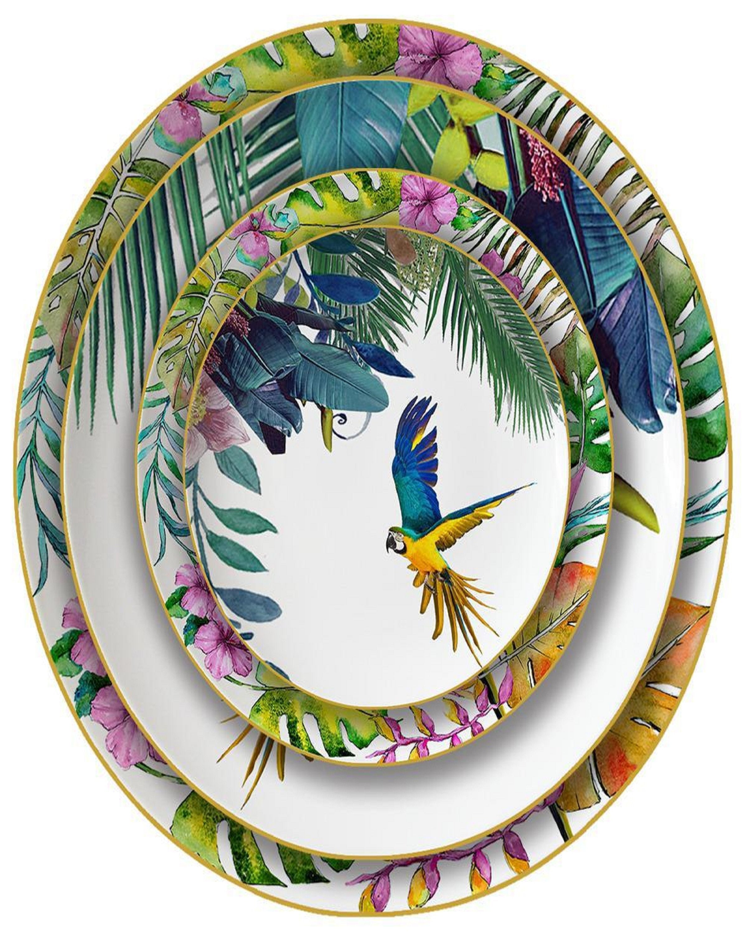 Buy Bird Printed Dinner Plates Online