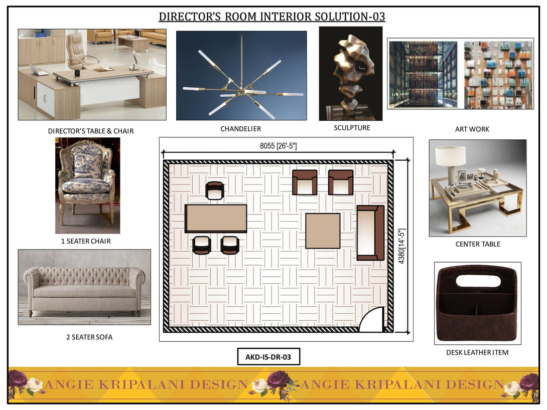 Luxury Director Room Interior Design Solution