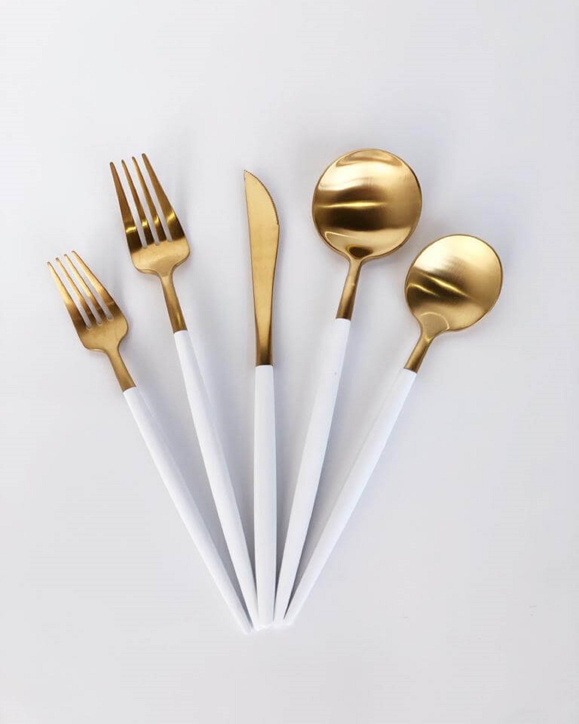 Luxury Brass Cutlery Set