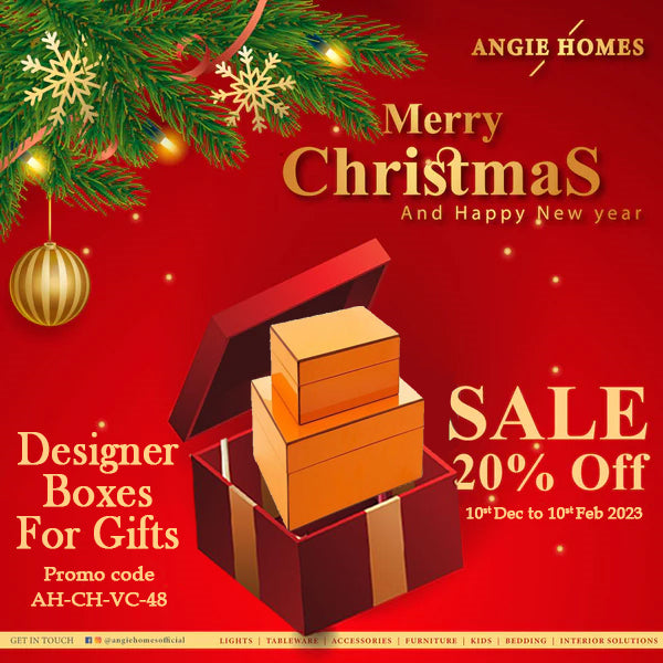 BEAUTIFUL DESIGNER BOX FOR CHRISTMAS GIFT  | X-MAS ONLINE GIFT VOUCHER ANGIE HOMES