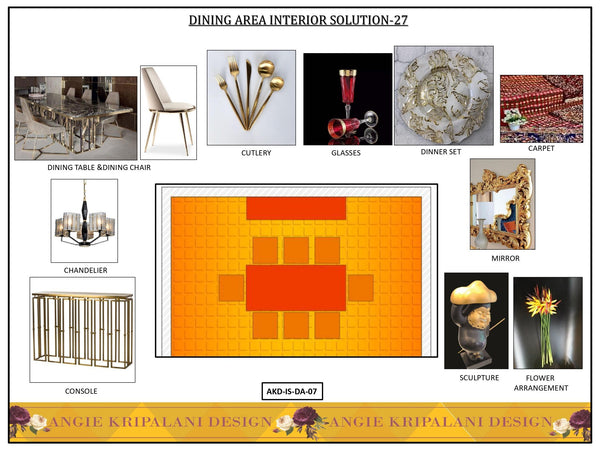 Luxury Dining Room Interior Design Solution