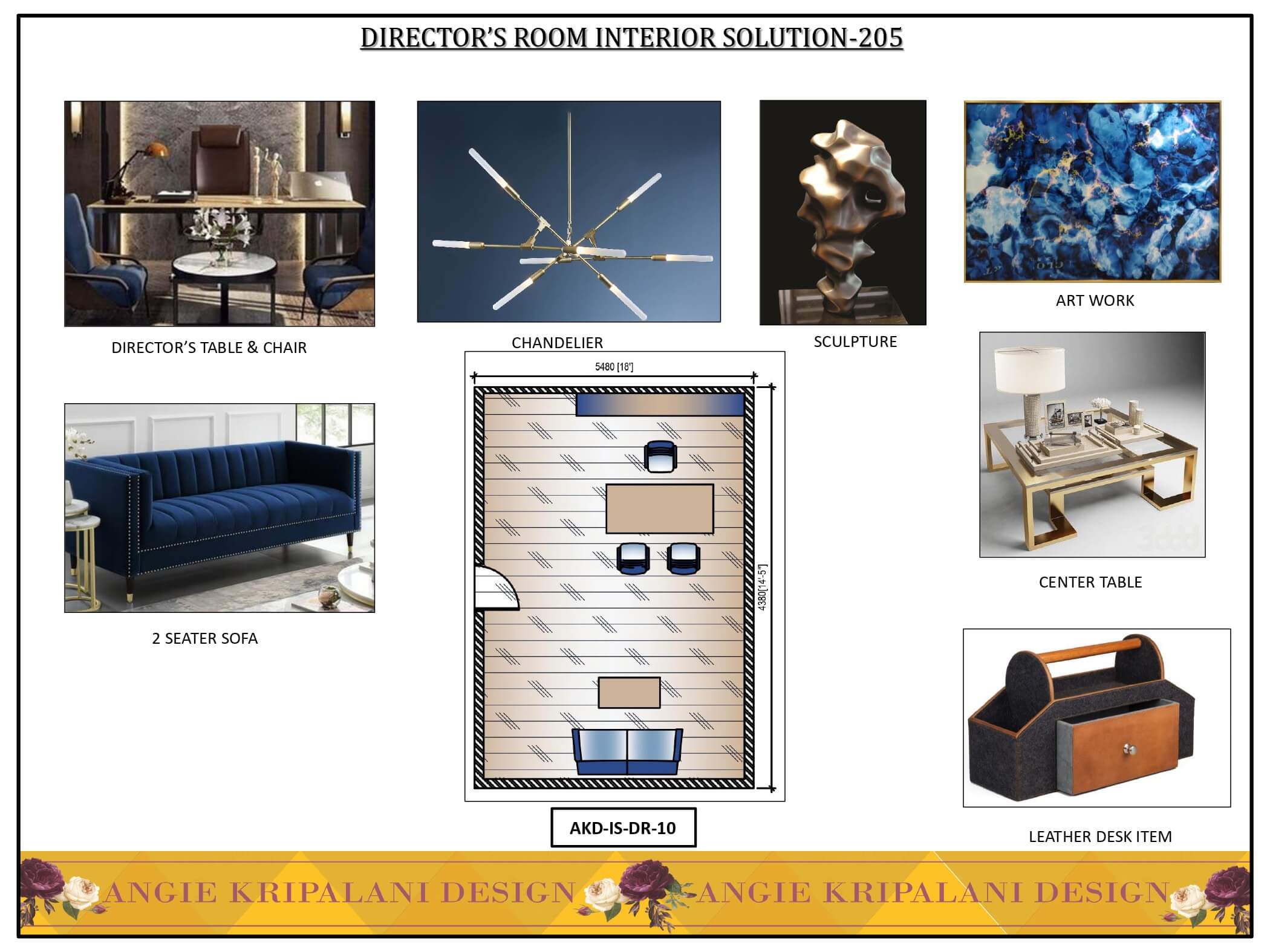 Luxury Director Room Interior Design Solution