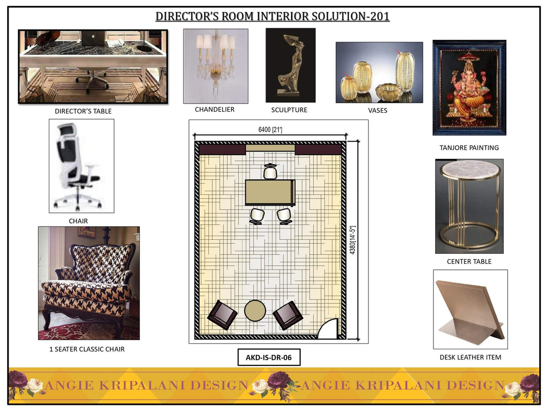 Luxury Director Room Interior Design Solution