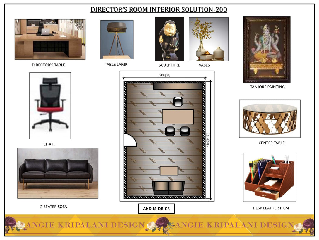 Luxury Director Room Interior Design Solution